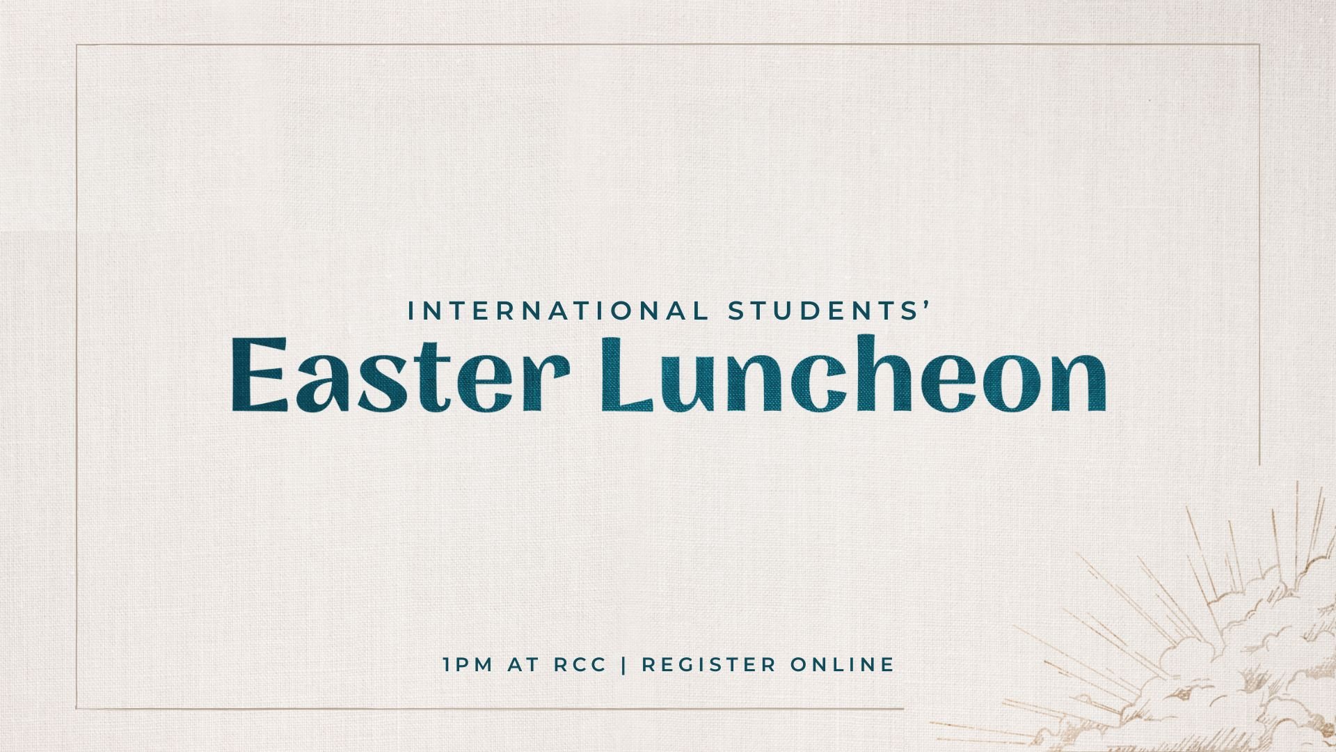 International Student Easter Luncheon 