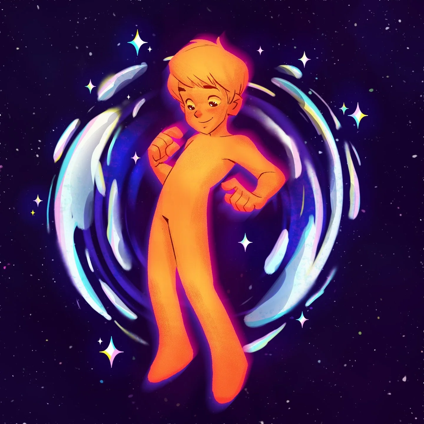 Bonne ann&eacute;e et meilleurs v&oelig;ux pour 2026 🥳 !
&mdash;
Deuxi&egrave;me s&eacute;lection d&rsquo;illustrations r&eacute;alis&eacute;es pour ce beau projet avec @petitbambou_fr ✨
&mdash;
#digitalart #characterdesign #photoshop #tdah #adhd