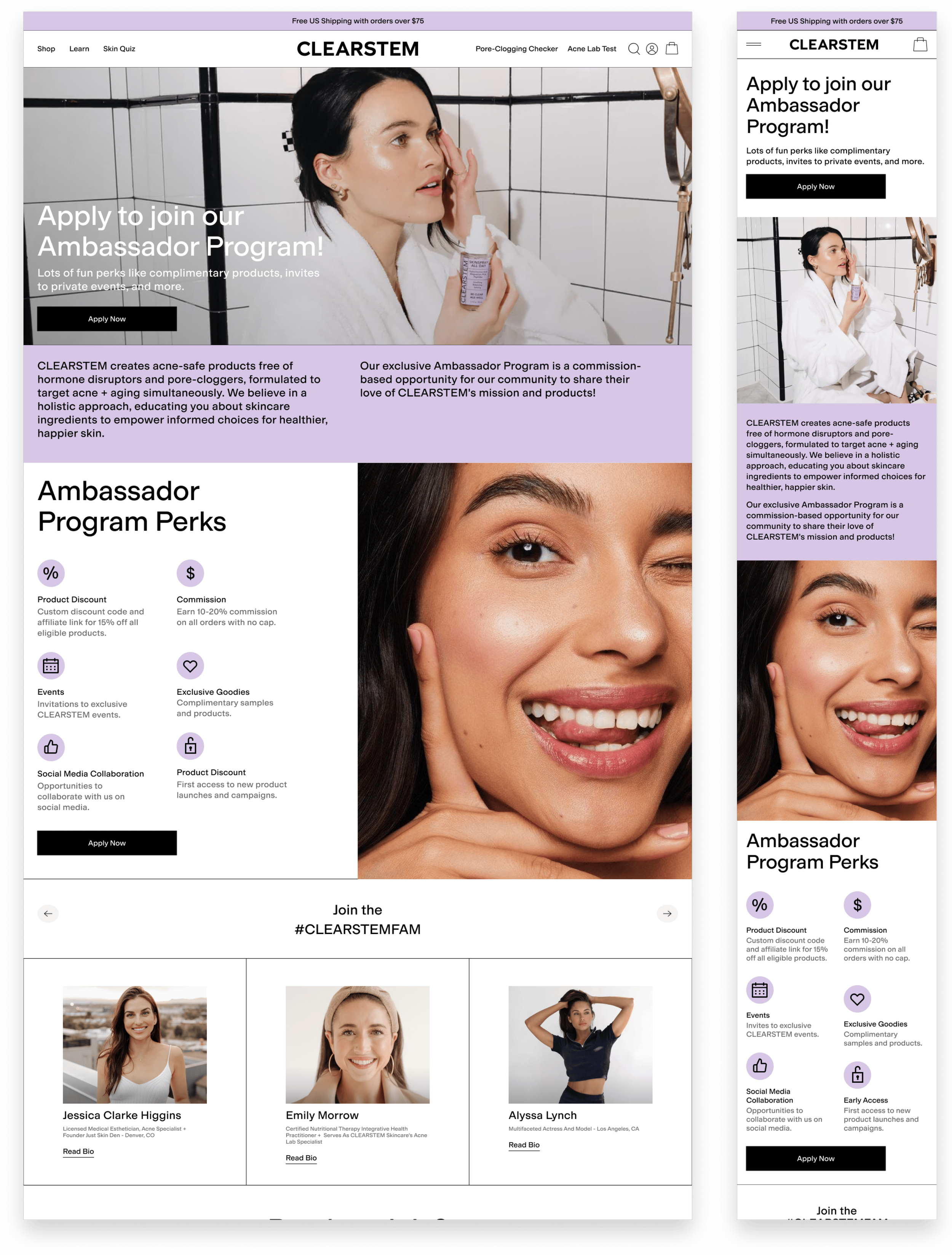 Ambassador Program Page