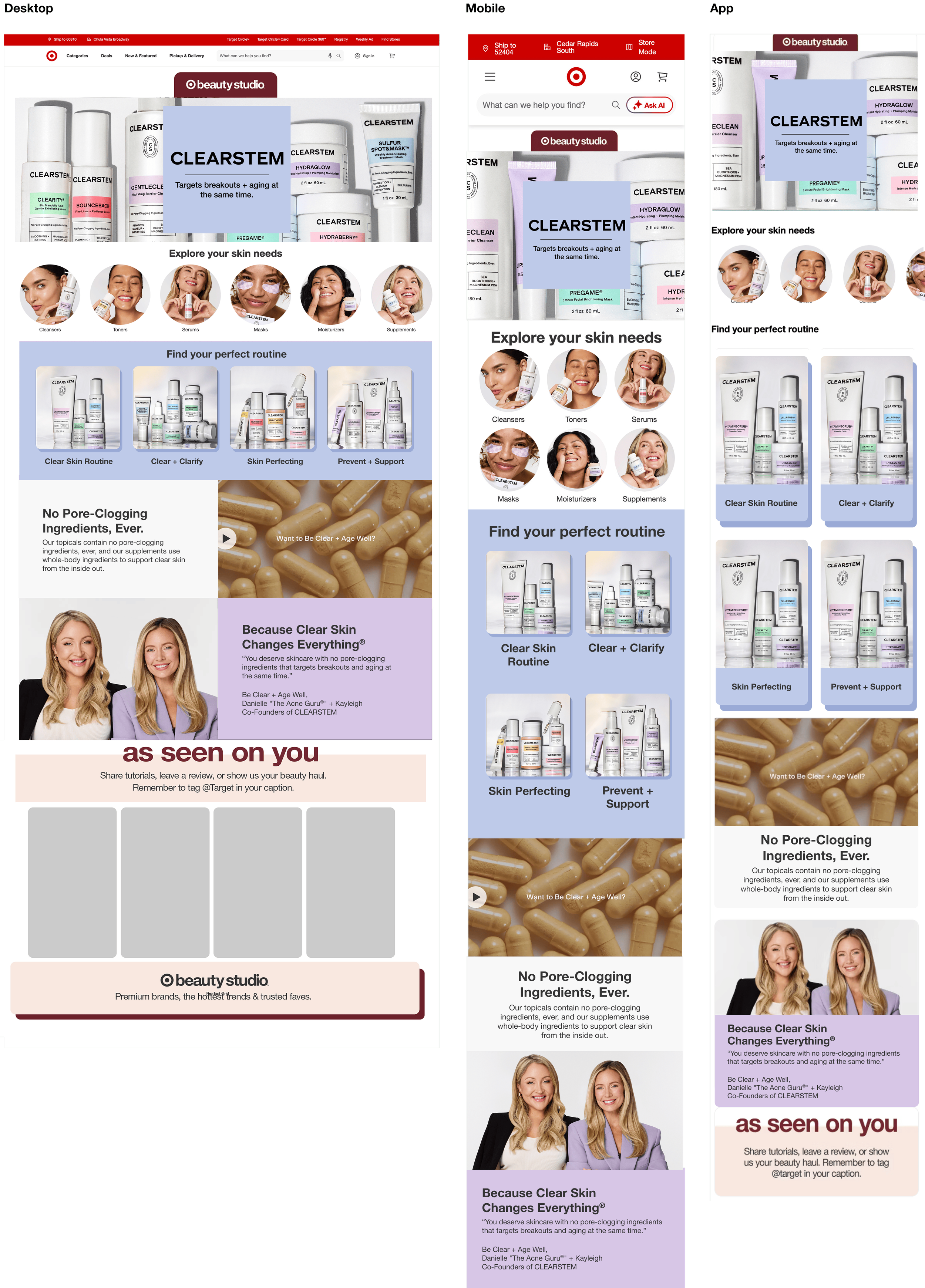  Target CLEARSTEM Brand Page 