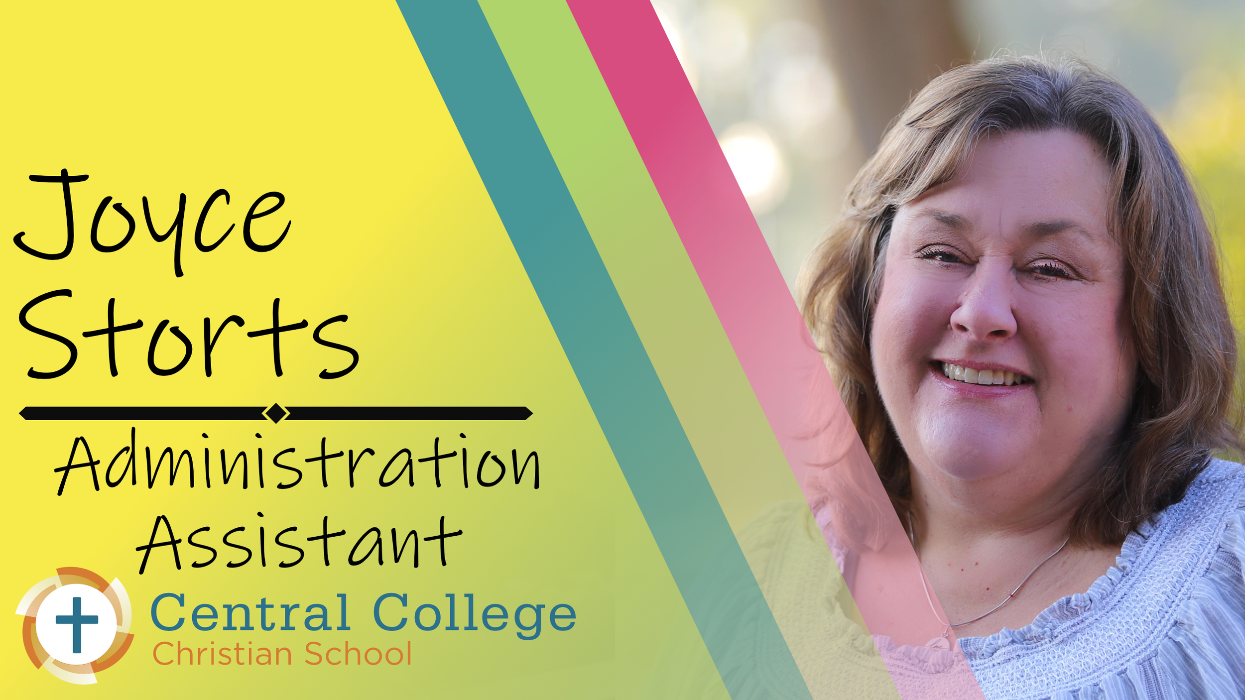 Administration Assistant Joyce Storts was at Gahanna Christian Academy for nine years and graduated from West Virginia University with a Bachelors in Journalism. Joyce resides with her husband in Westerville and enjoys spending time with her two adul