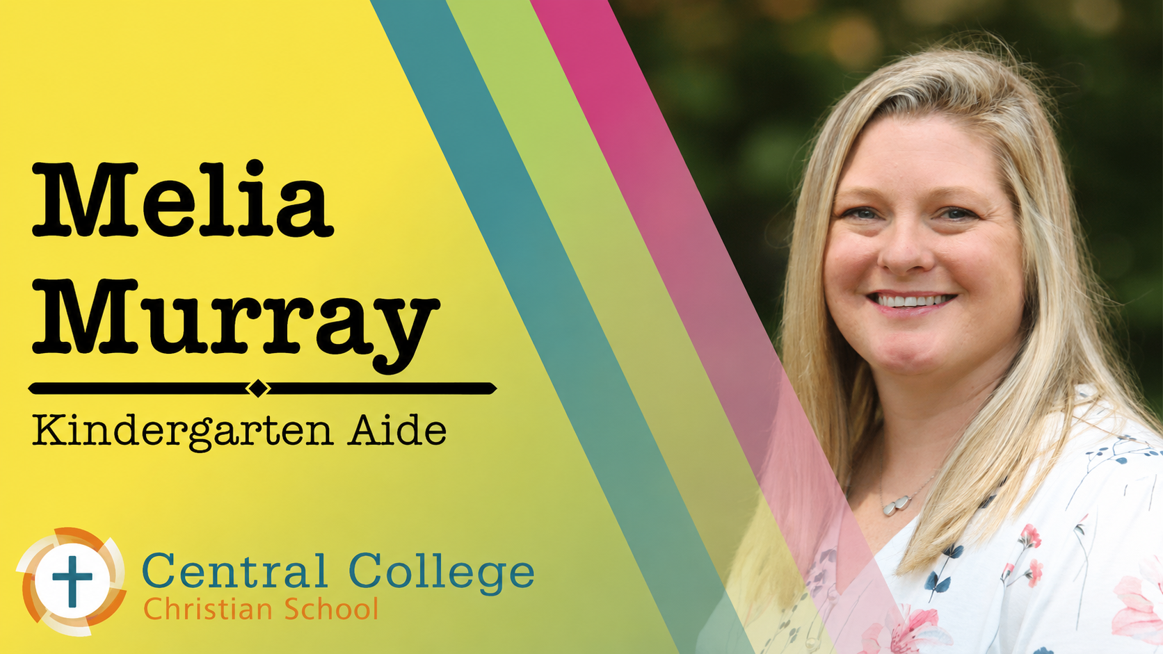 Mélia Murray – Kindergarten Aide Mélia holds a Bachelor’s in Music Education from Miami University and previously held an Indiana teaching license. With experience as a high school choral and junior high band director, she also served as a preschool 