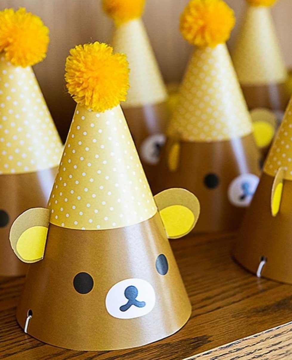 Printable Rilakkuma birthday hat for special party 🎂🎉❤️

 #rilakkuma #printable #design #partydesign