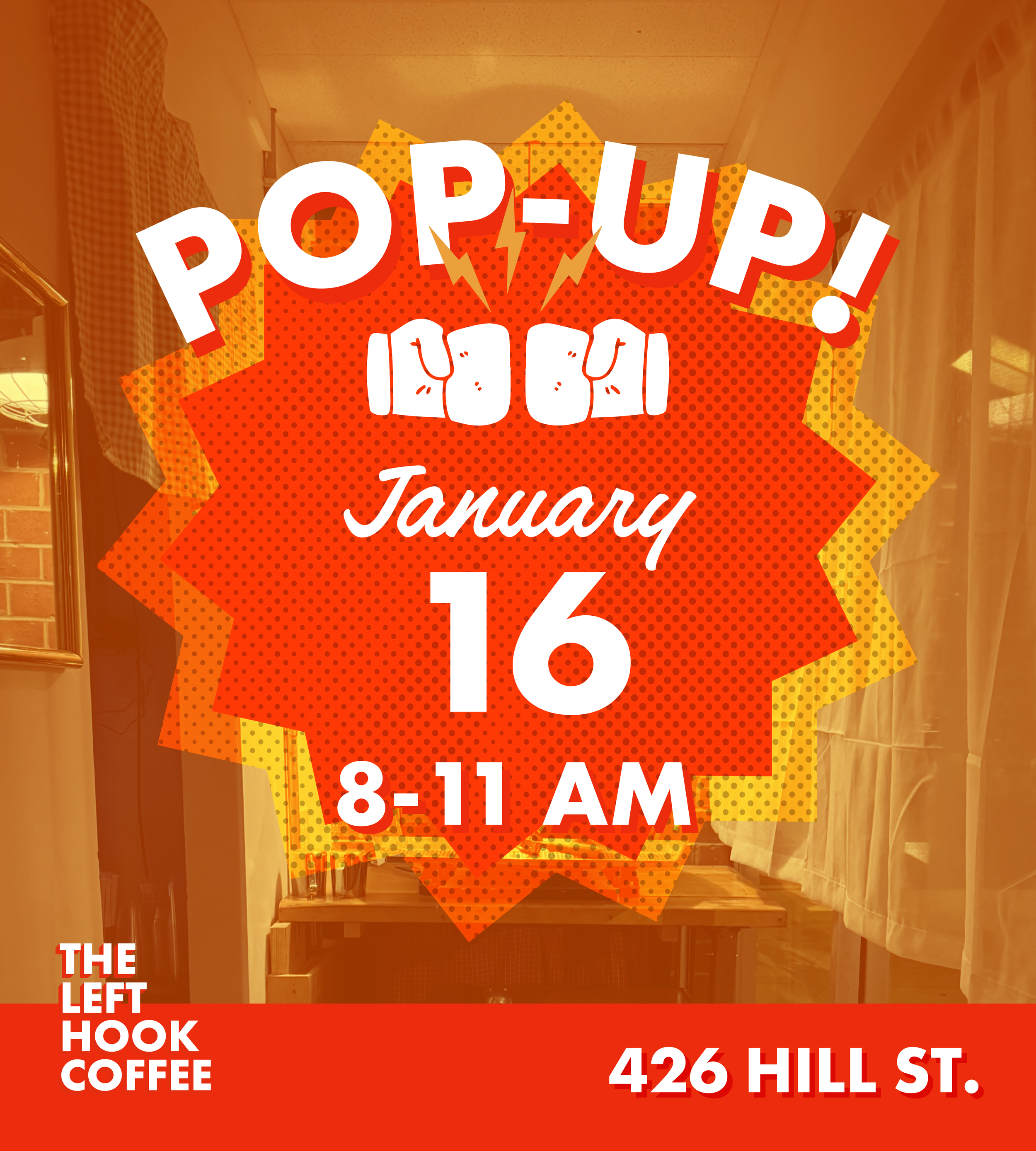 POP-UP | The Left Hook Coffee at 426 Hill St.