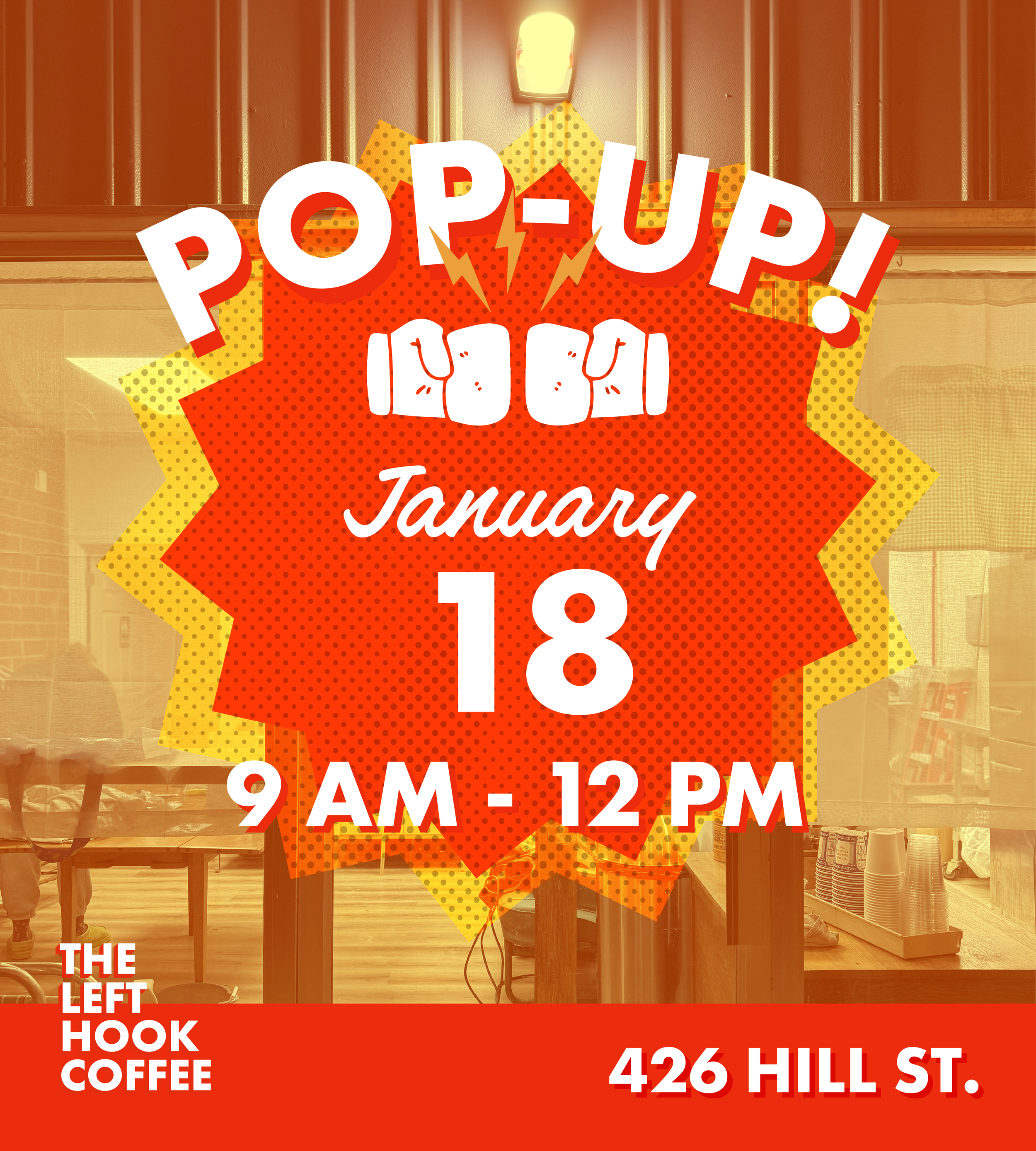 POP-UP | The Left Hook Coffee at 426 Hill St.