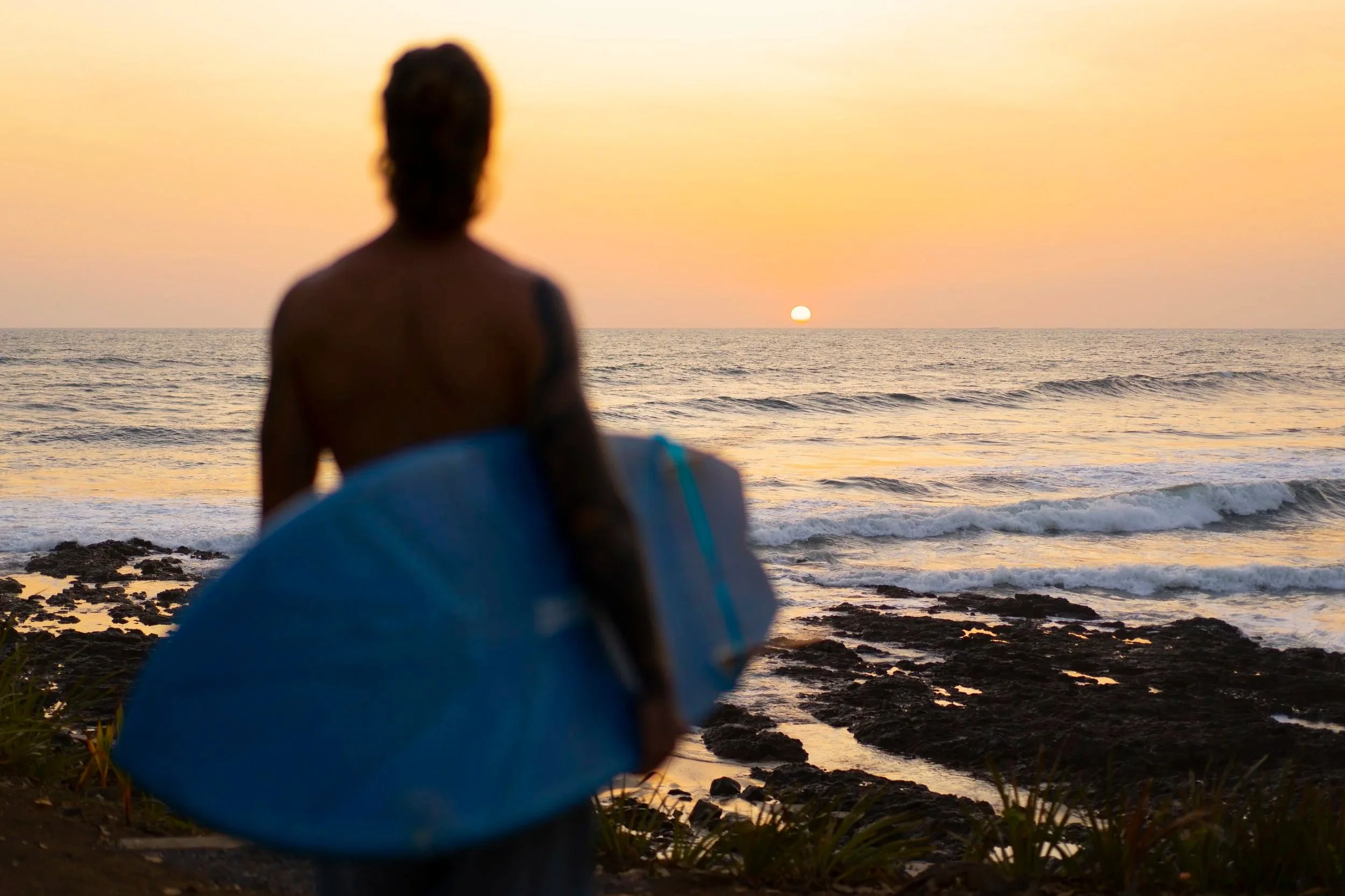 golden-hour surf photo at Still Salty Escape Nicaragua