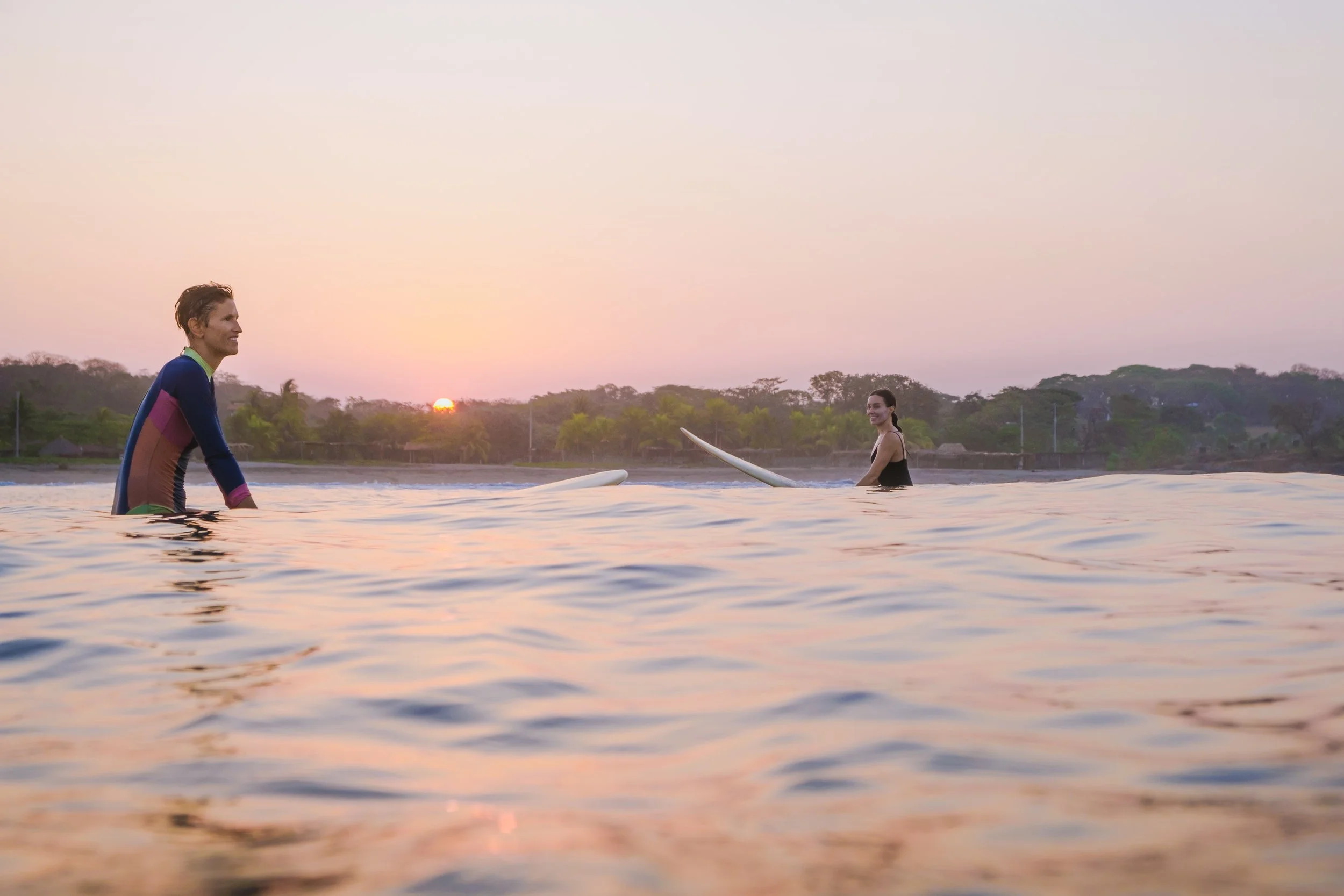 Yoga and breathwork practice for surfers in Nicaragua