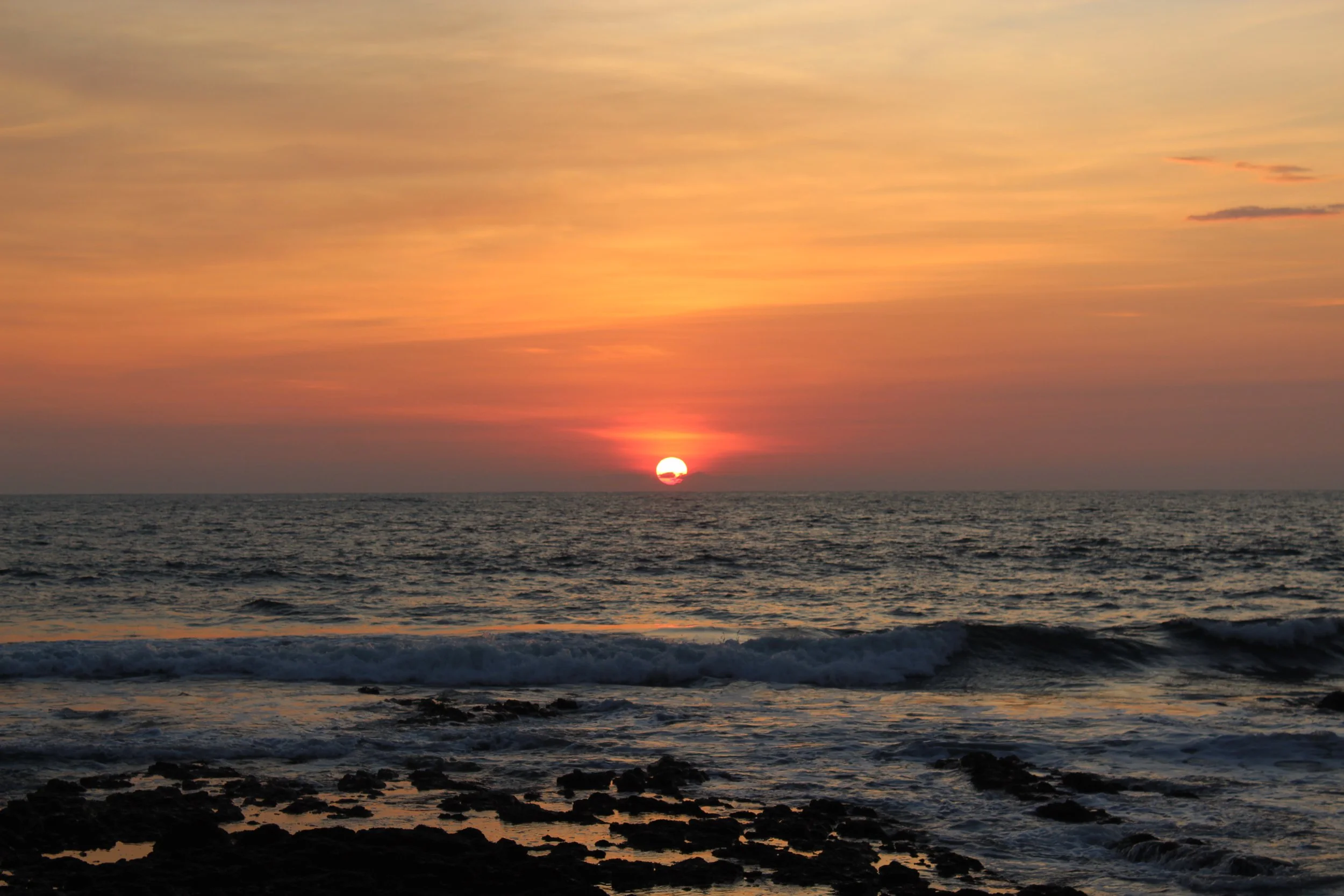 Evening yoga session overlooking the ocean in Northern Nicaragua