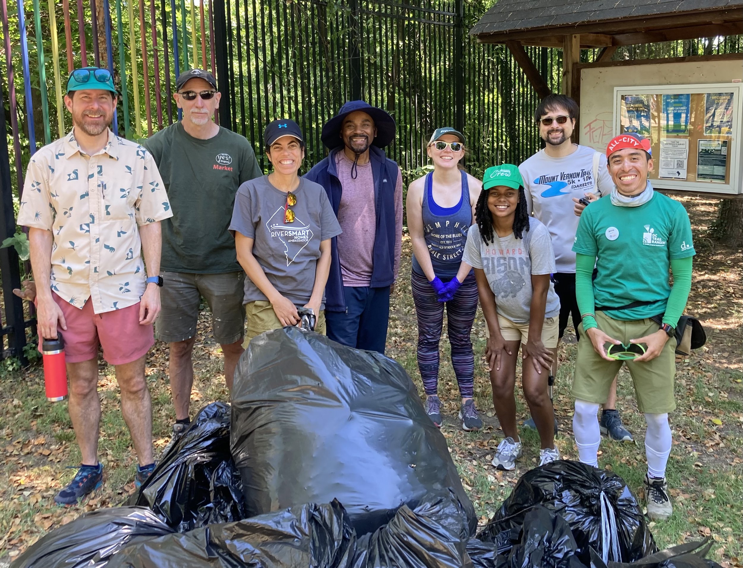 Monthly Cleanup with the Kingman Island Rangers and WABA Trail rangers