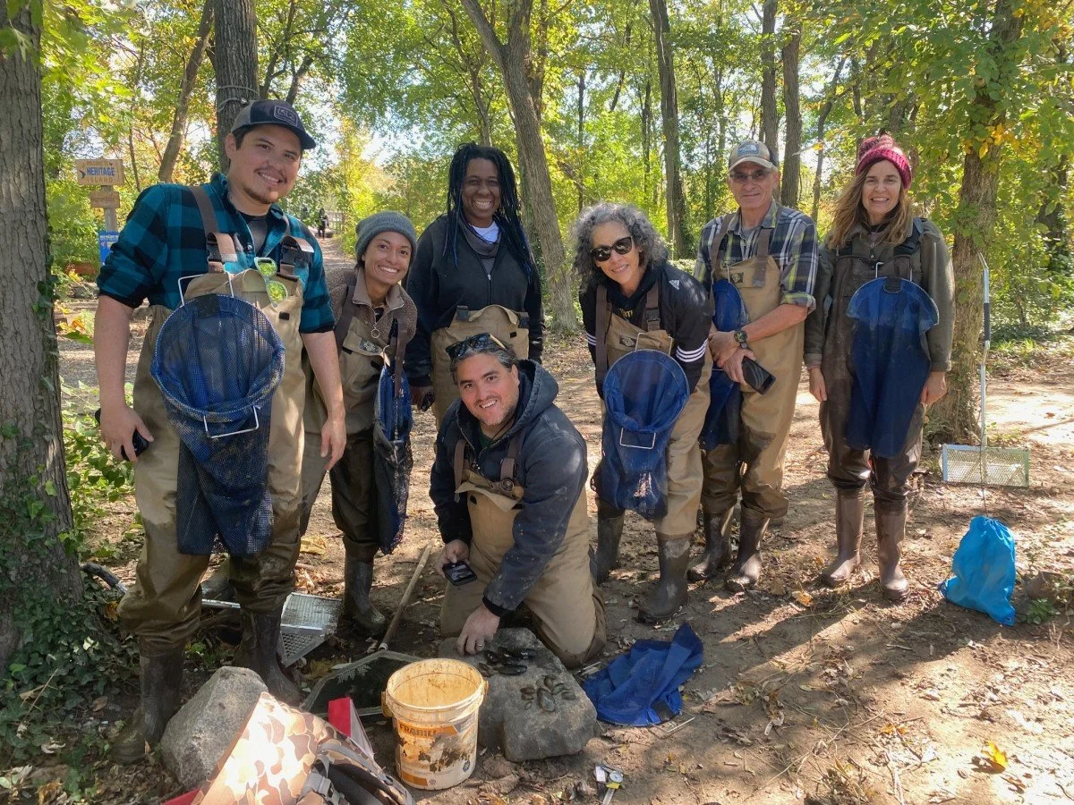 Mussel Survey in Heritage Marsh with Anacostia Watershed Society