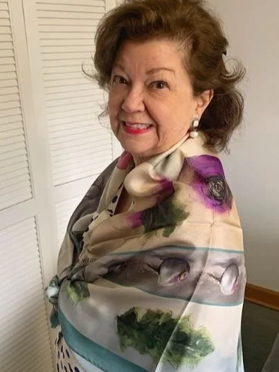 Flower Guild offers Custom Silk Scarf for purchase for Lenten Season