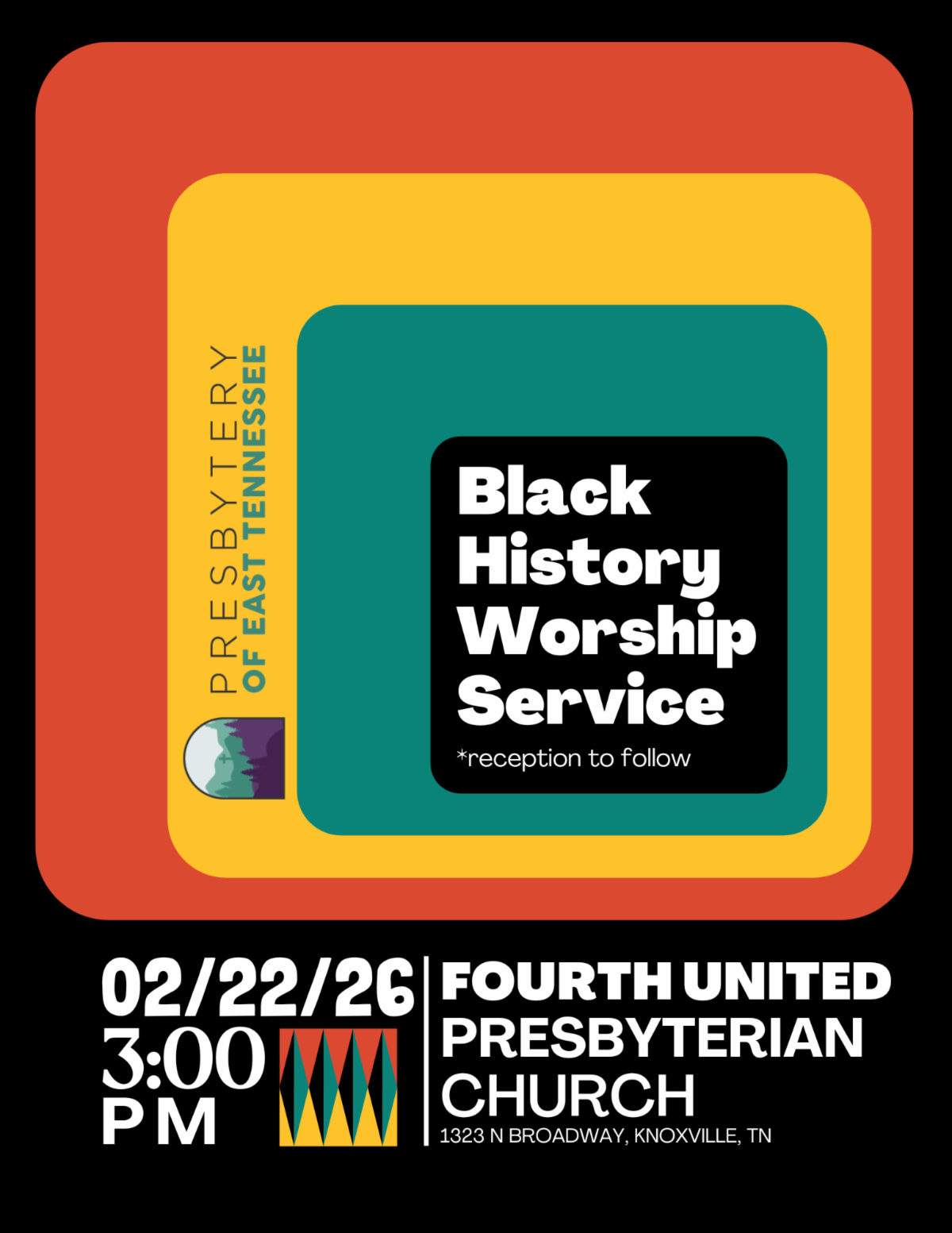 Black History Worship Service, February 22 at Fourth United Presbyterian Church — Sing with the Better Together Chorus!