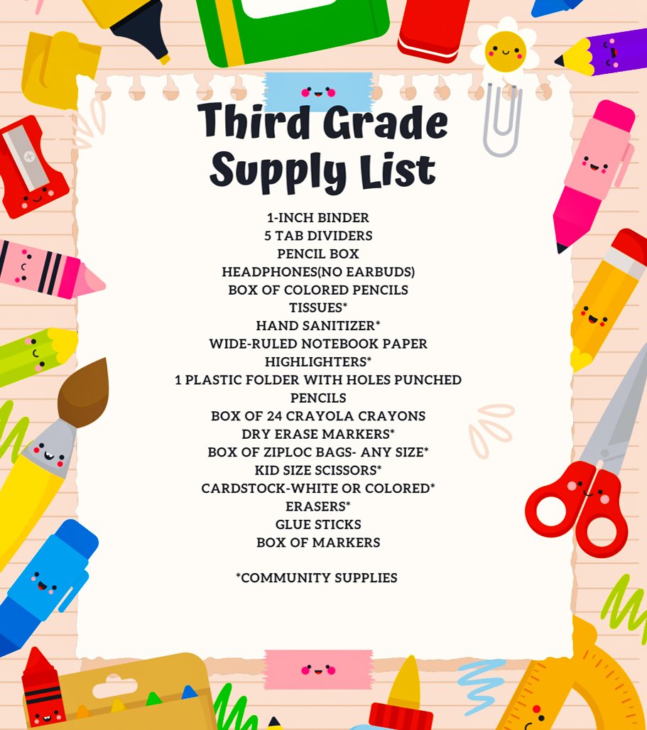 Support Dogwood Third Graders: Back-to-School Supply Drive