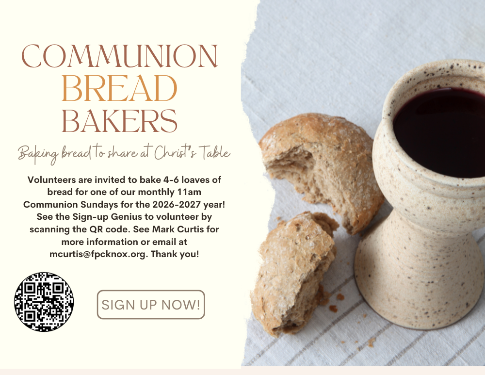 Communion Bread Bakers Needed for 2026–2027