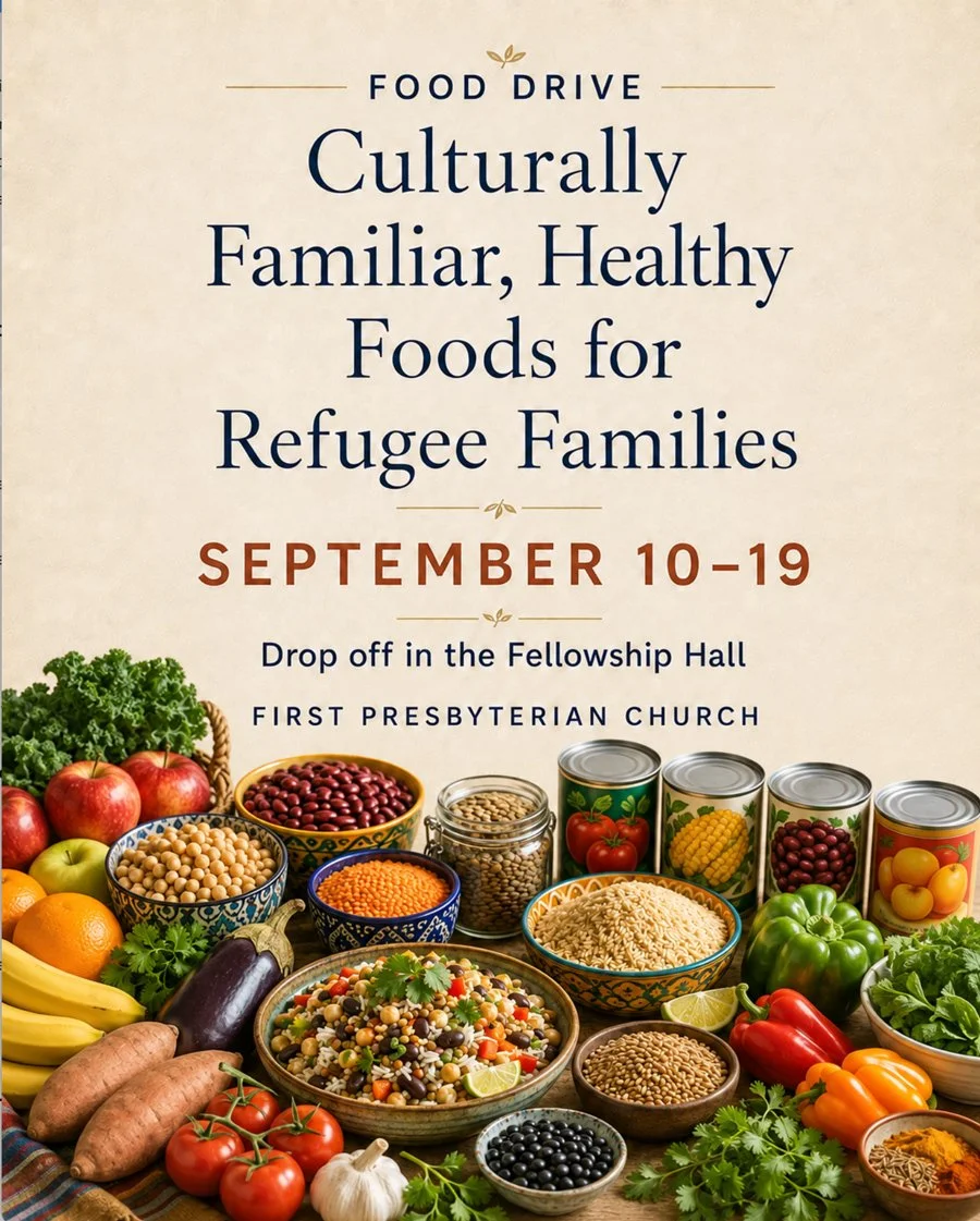First Presbyterian Hosts Drive for Culturally Familiar, Healthy Foods for Refugees