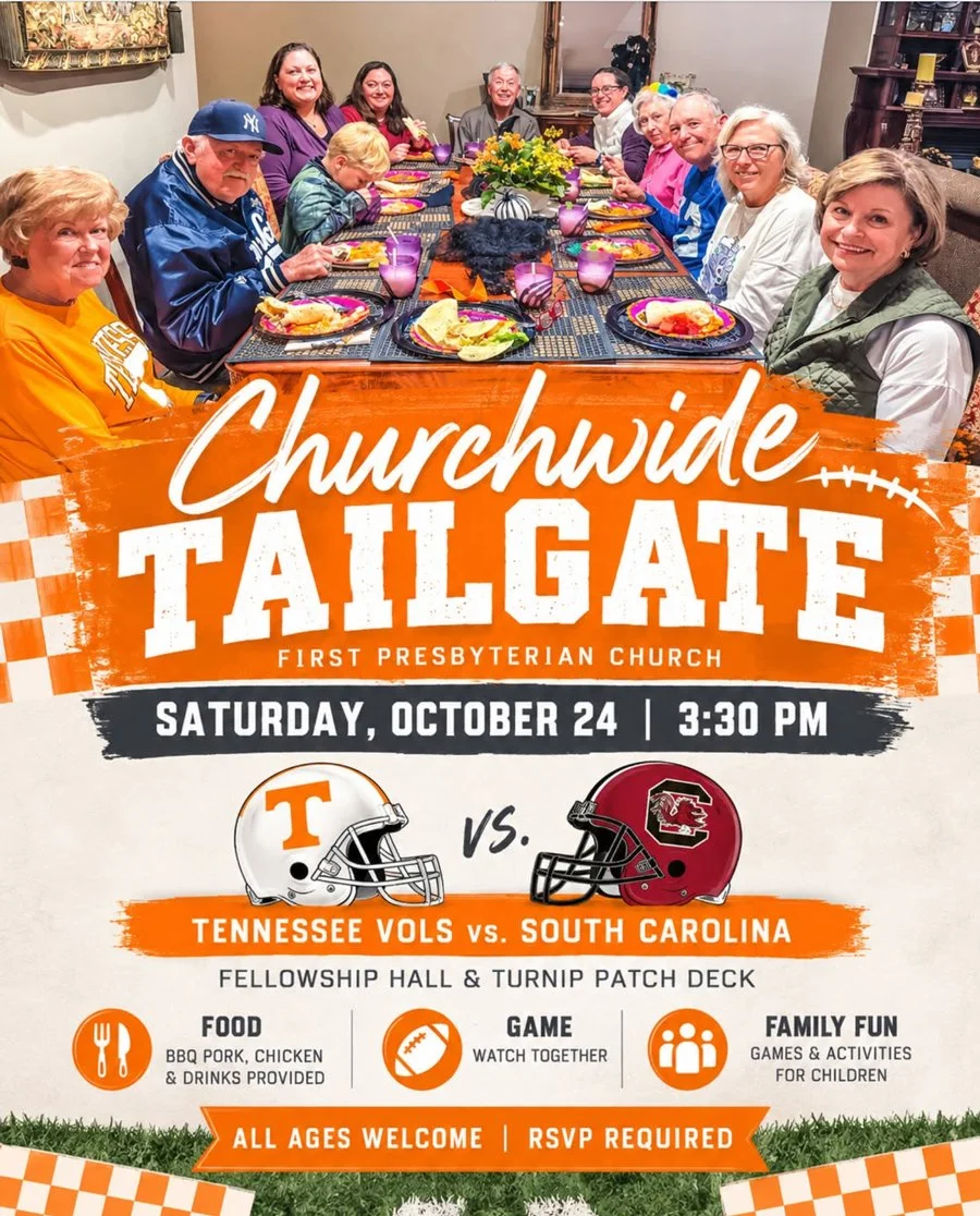 Join Us for a First Fellowship Tailgate on Saturday, October 24!