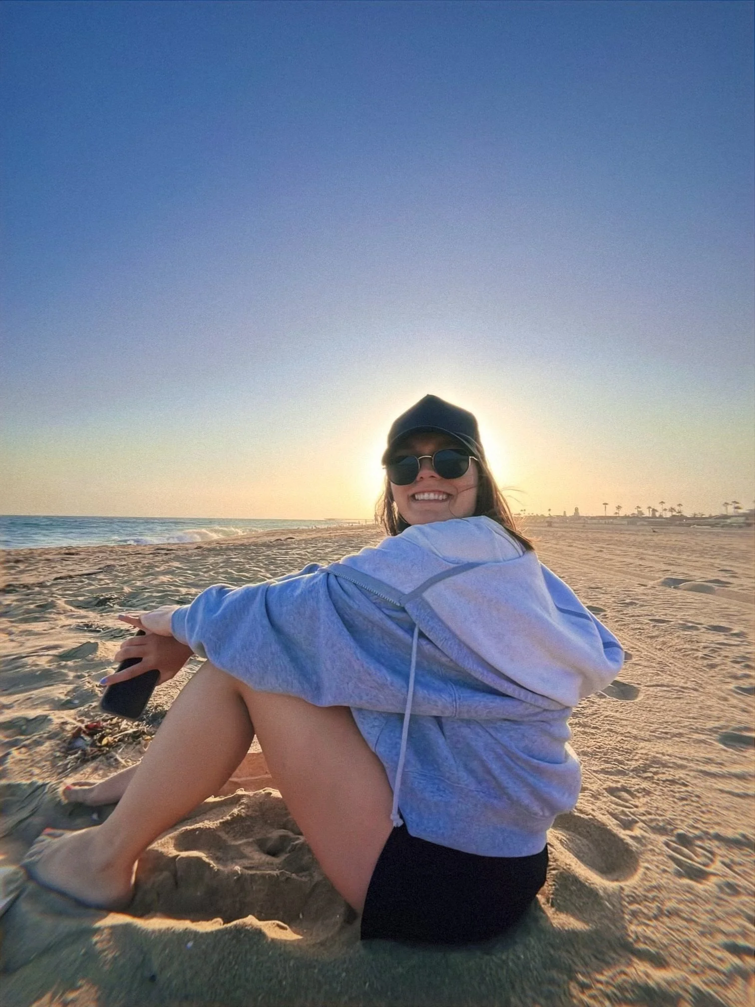 Dr. Nicole Tibbits enjoying time at the beach