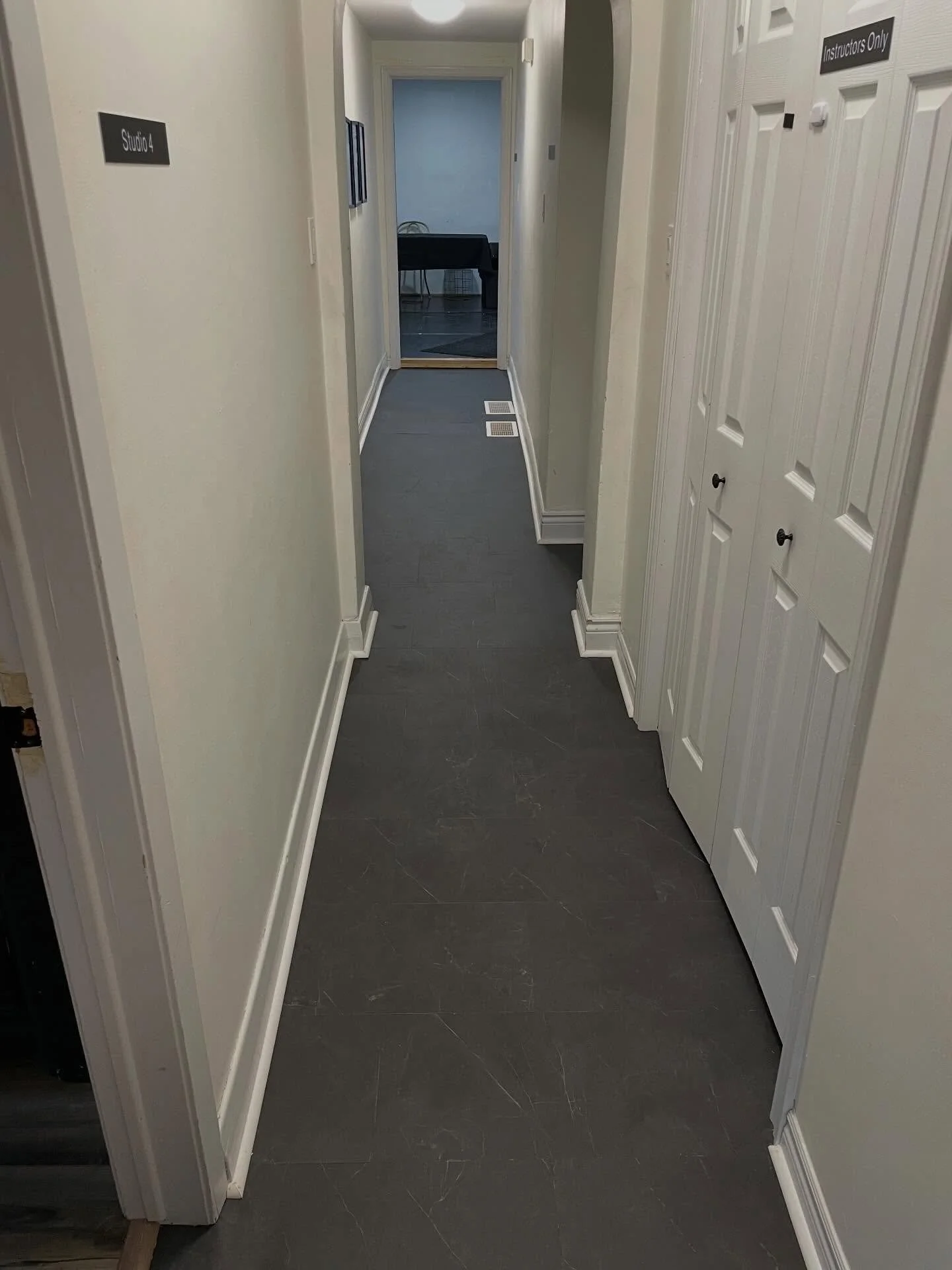 New floor is in, ready for use and quite the upgrade from the plywood that used to be there.