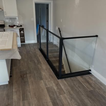 Glass Panel Stair Railing