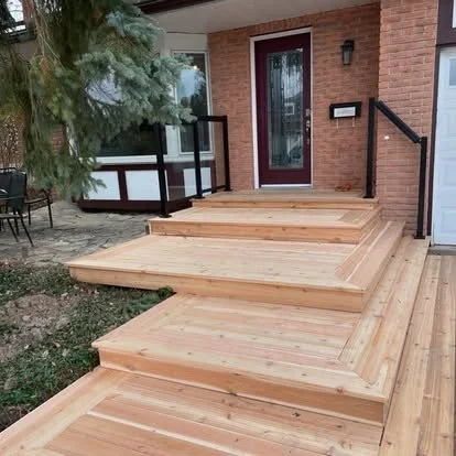 Cedar Stairs and Porch
