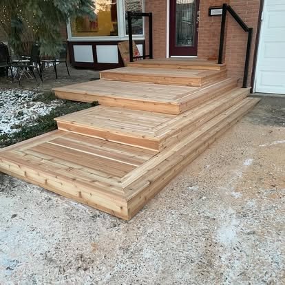 Cedar Stairs and Porch