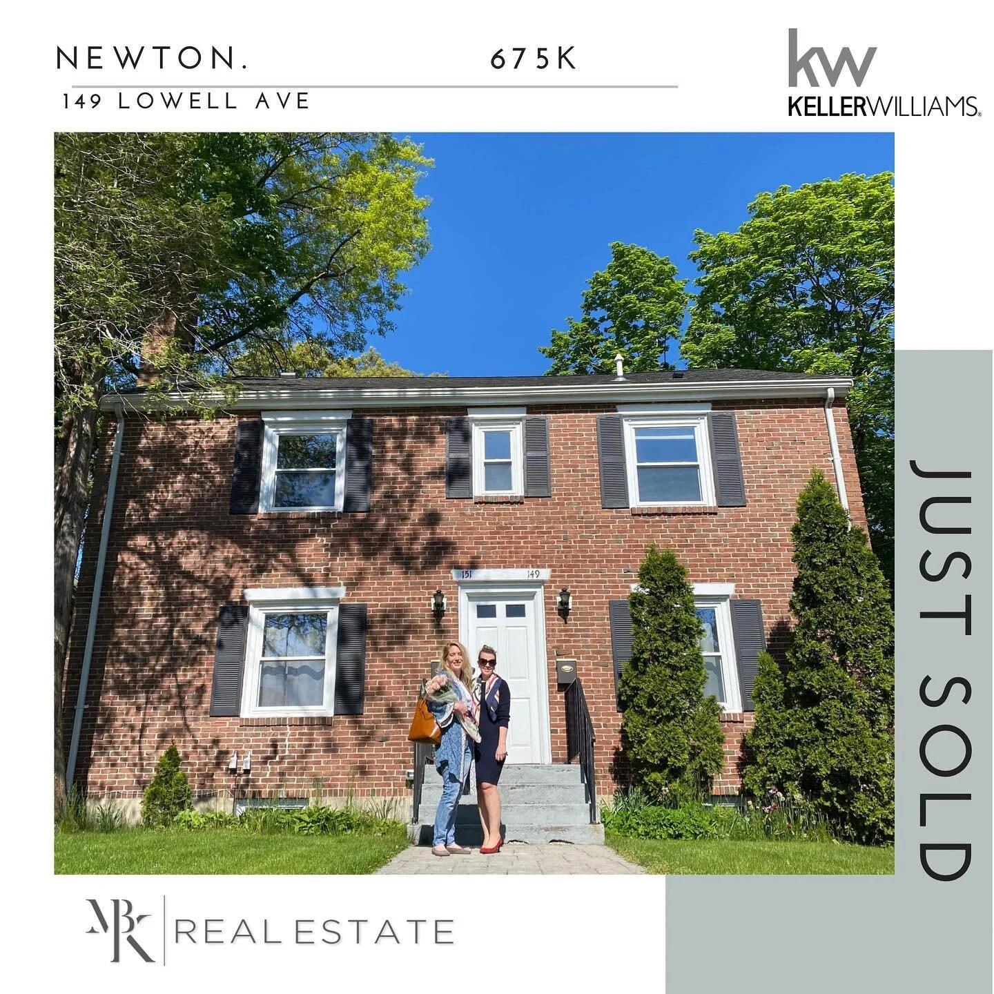 Happy closing day in Newton to one of my dear friends and clients ❤️🍾This one was special, not only because it was a bluebird 🐦 (which we love as realtors) first showing after a hefty price drop, we pounced on it and got it under agreement in 24 hr