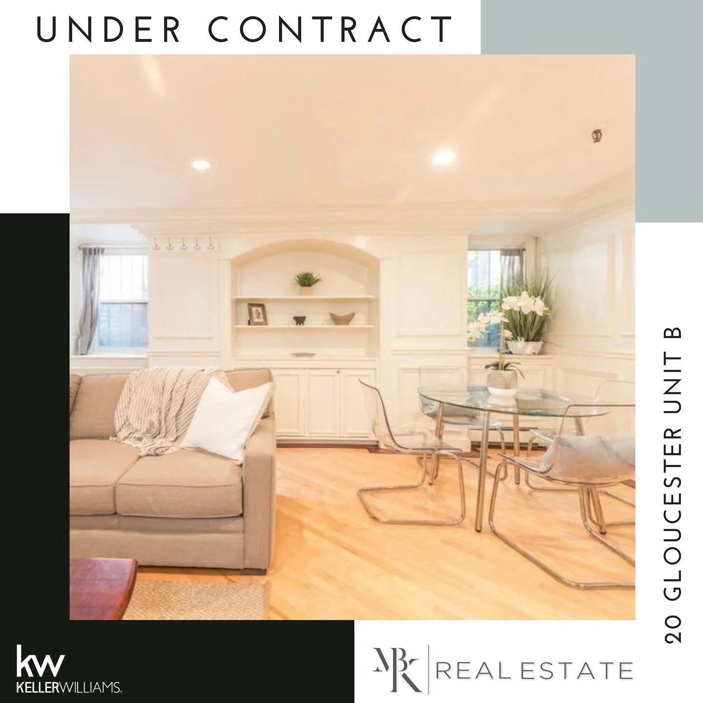 Under Contract June 4th ✔️ ❤️of Back Bay idyllic location!! My client and I were able to scoop up this little gem in Back Bay after only one day BOM with a competitive offer which resulted in canceled open houses. The previous buyer had backed out an