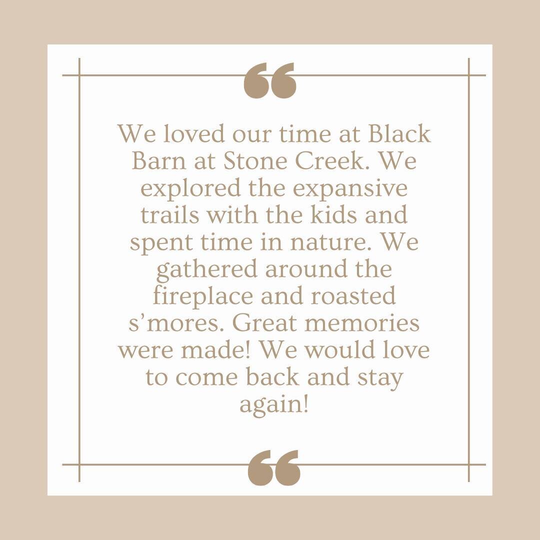 We love getting reviews from our wonderful guests and clients! ⁠
⁠
⁠
⁠
⁠
#airbnb #blackbarn #rusticwedding #retreat #womenowned