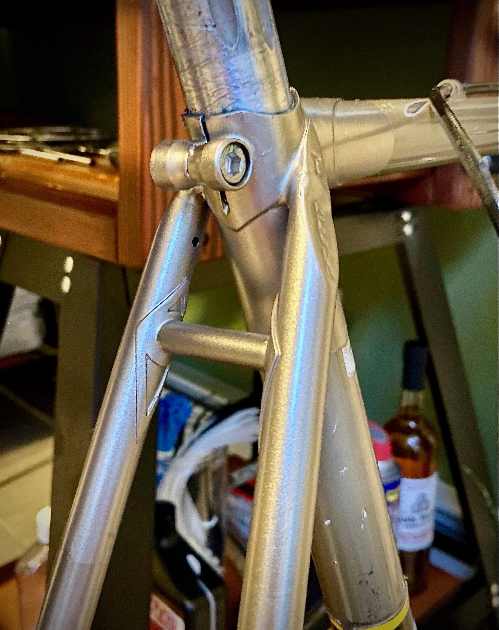 Classic Trek 620 Frame Repair — Baker Bicycle and Metal Works