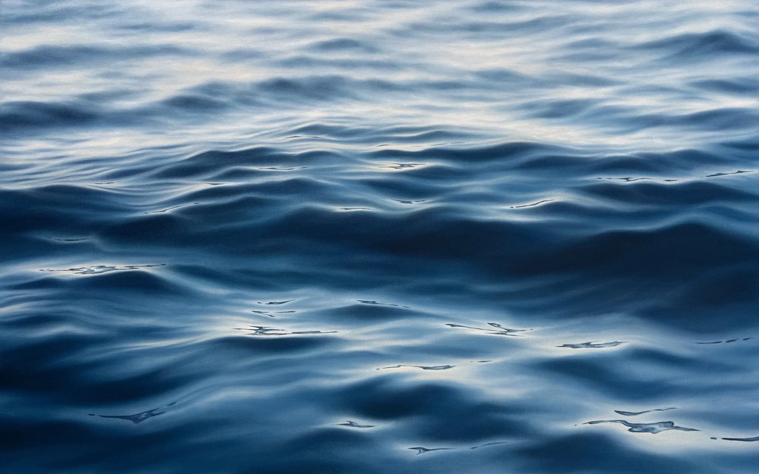 Deep Blue Sea : 30" x 48" x 1.5"