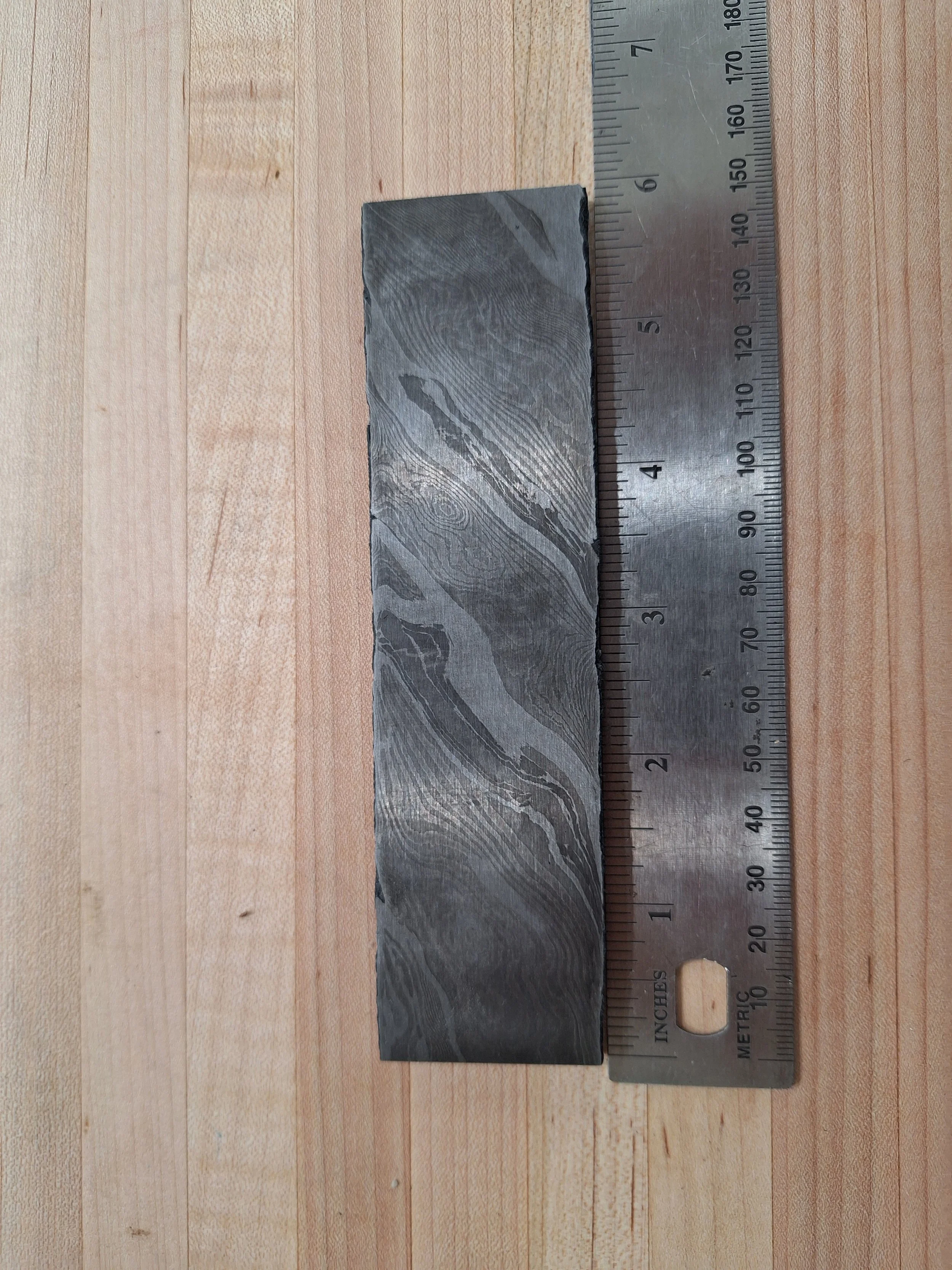Graveyard Twist Damascus Billet