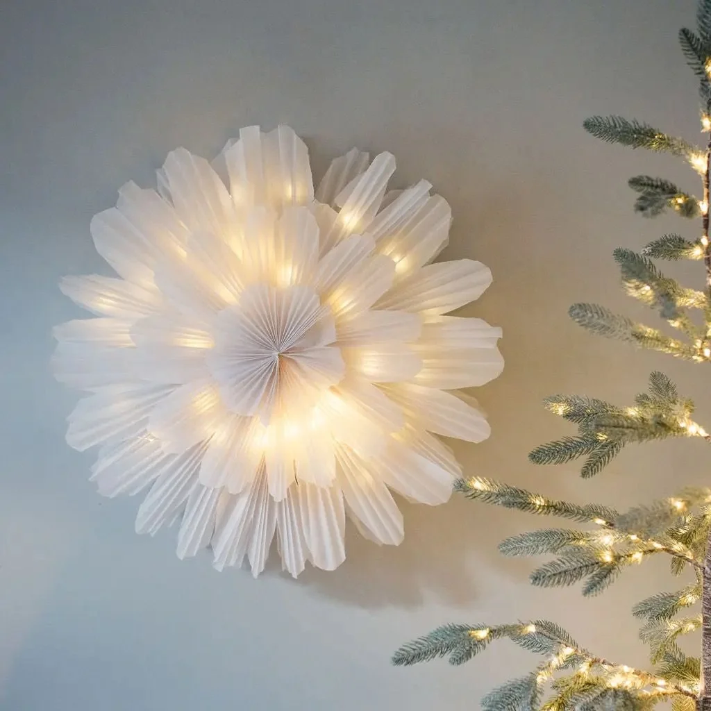 White Paper Large Wall Hanging Decoration - 70cm