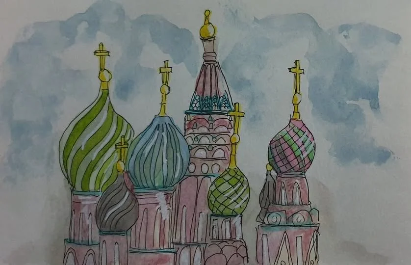 my sketch of saint basil the blessed cathedral