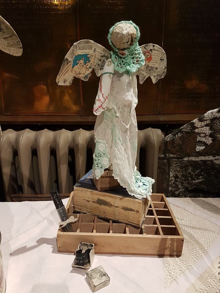 photograph of my rema angel sculpture at the festival of angels