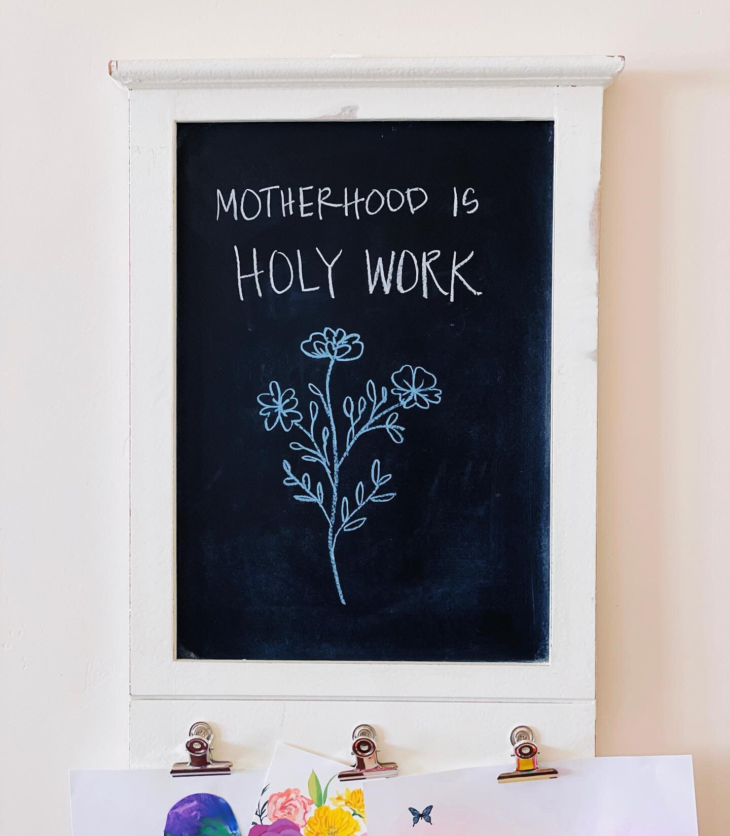 My favorite mother-creatives over at @coffeeandcrumbs constantly remind me of this beautiful truth: motherhood is holy work. 

We give of ourselves &mdash;our bodies, our minds, our hearts and souls&mdash; over and over again, every day for our child