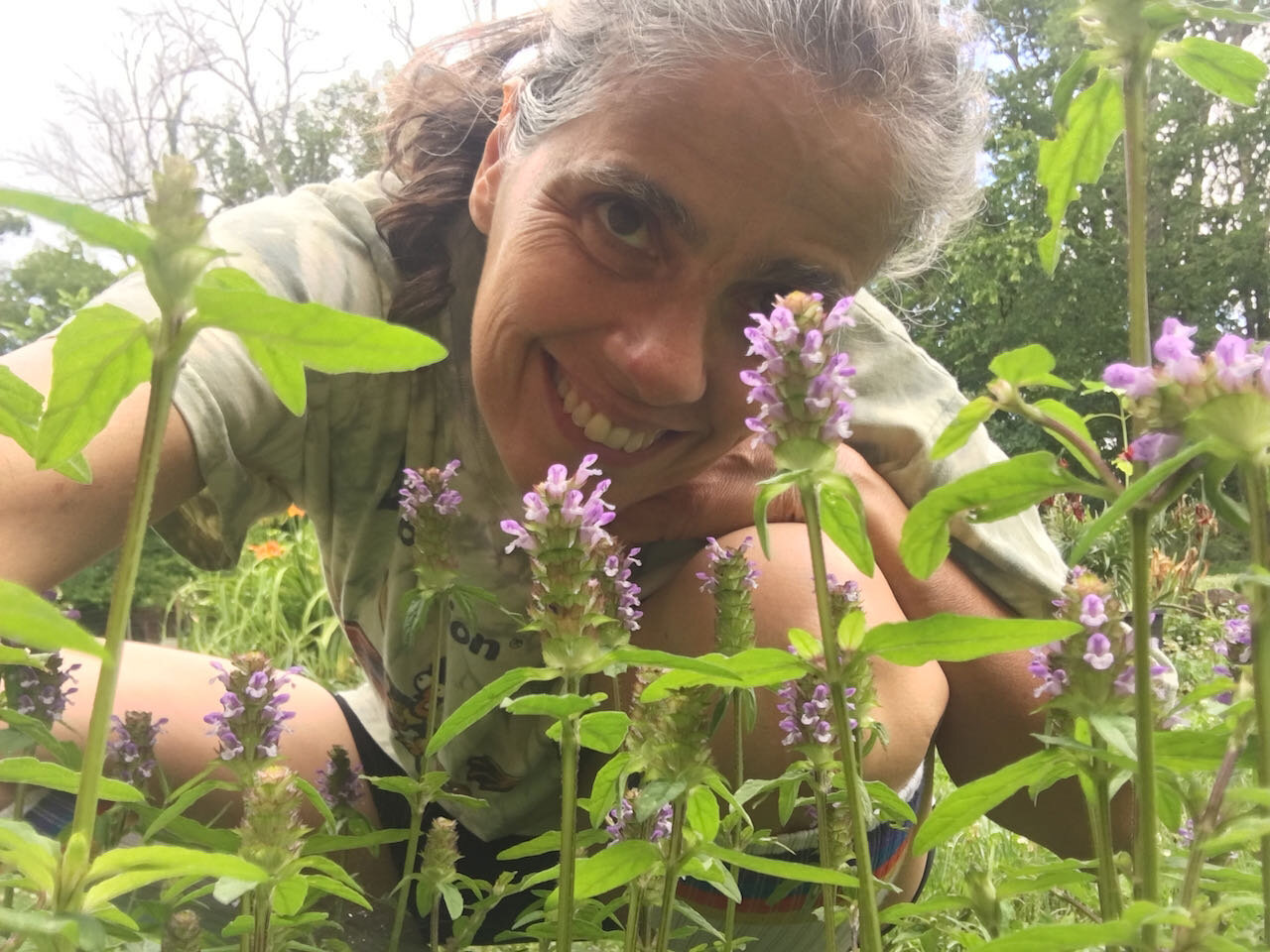 Selfie, Self Heal Flower by Annie Rocha