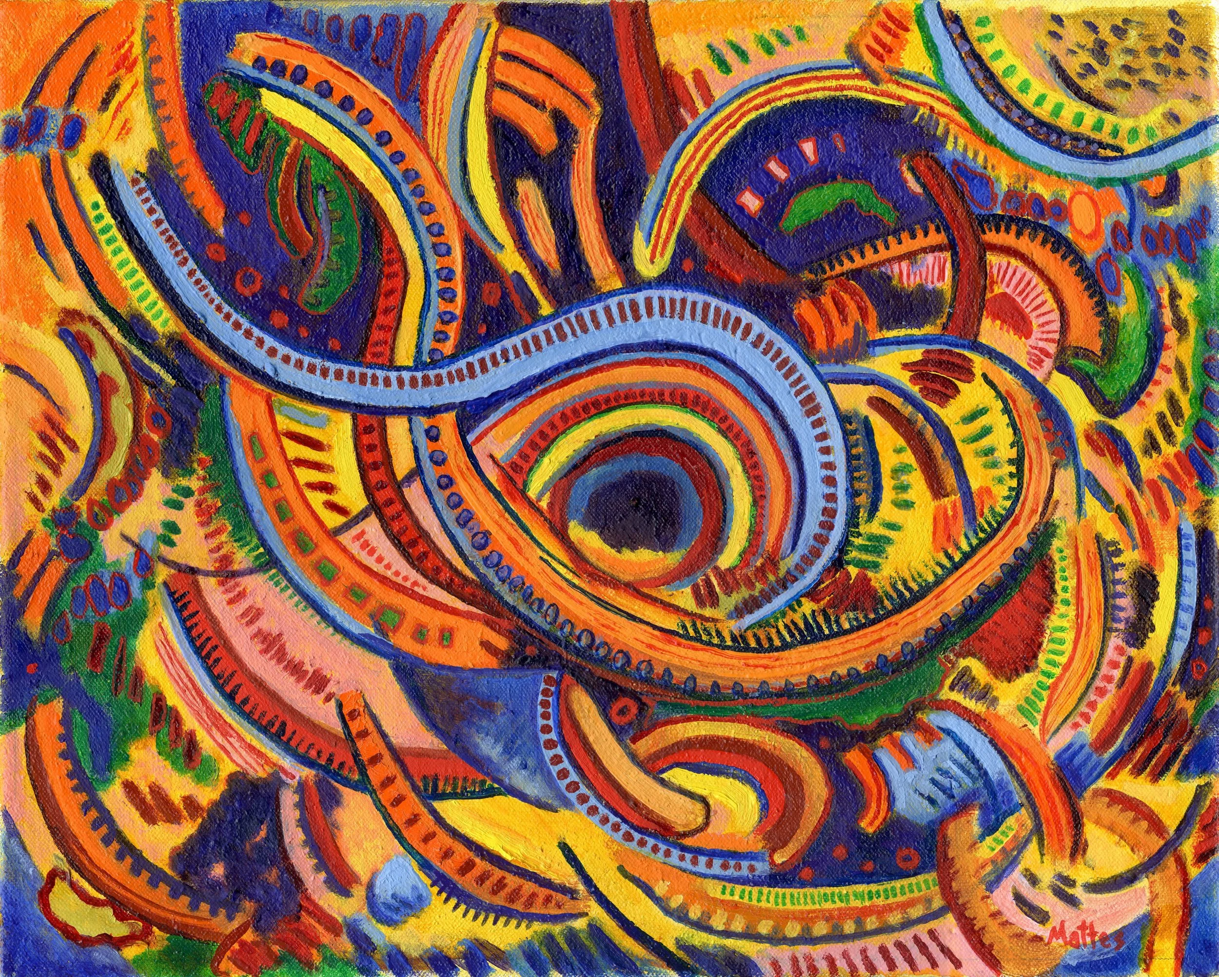 Calliope Fire Eye 15" X 12"