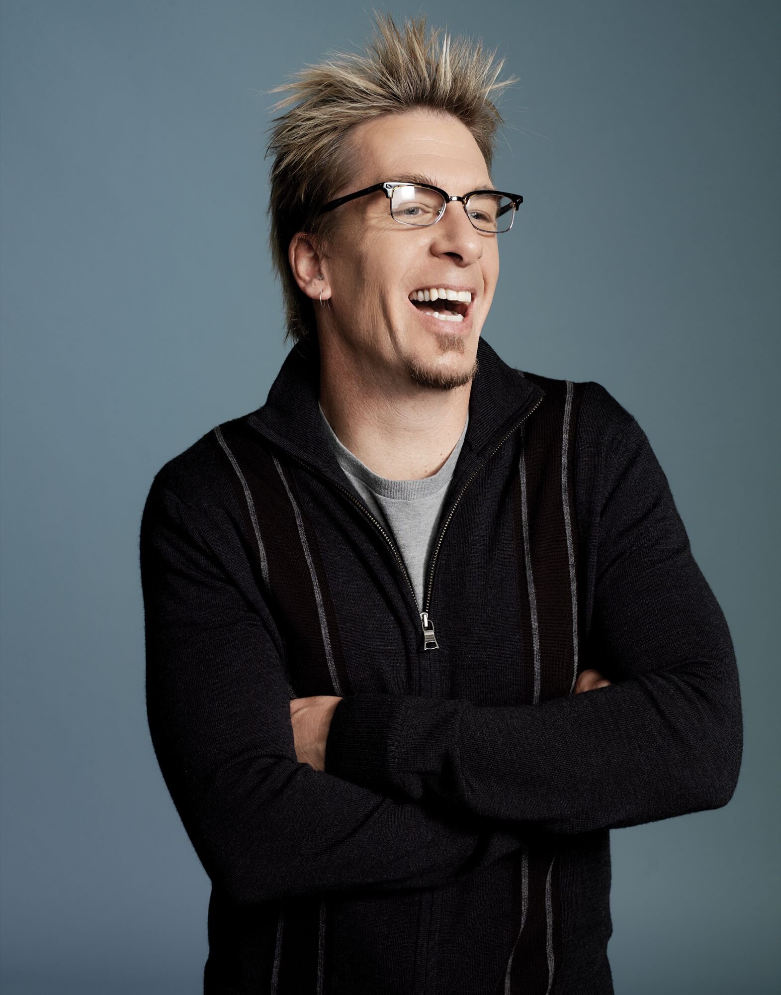 American comedian and author Greg Behrendt is photographed by Francis Hills for Cosmopolitan Magazine