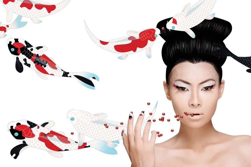 Zink Magazine. Make-up Brandon Jameson, Graphics Lisa-Alisa