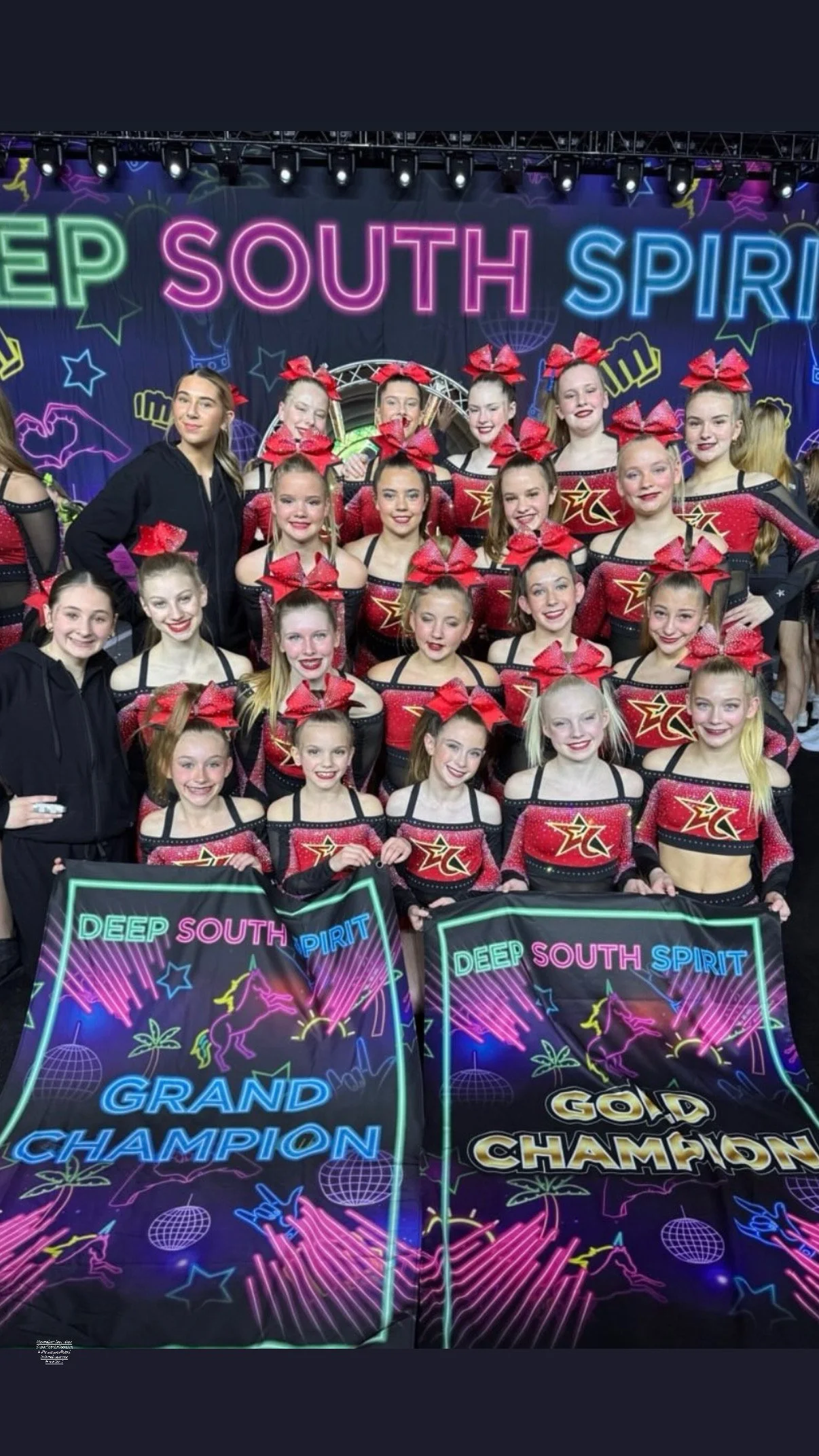 Elite Cheer Fusion Winning in Rebel
