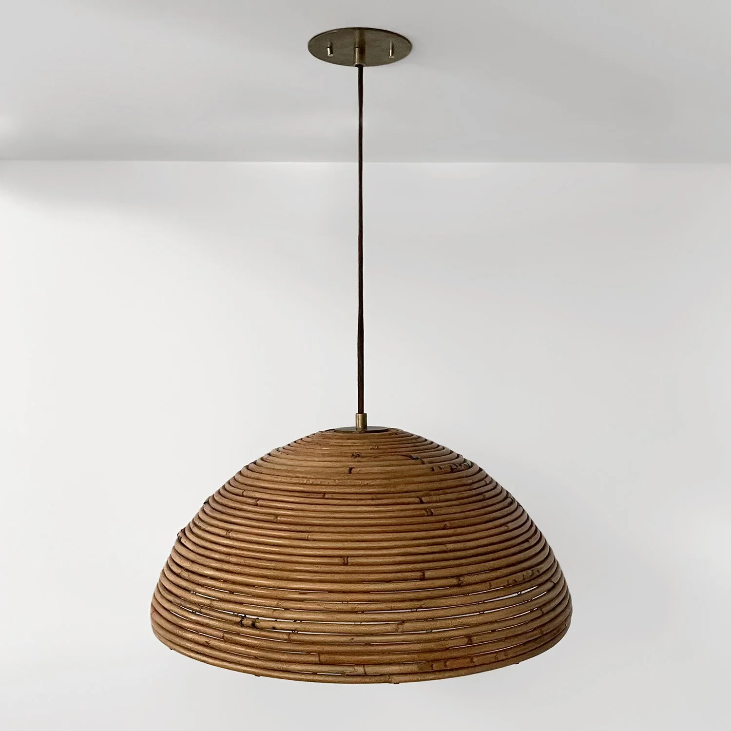 Italian Rattan Dome Pendant Light 1 web.jpg