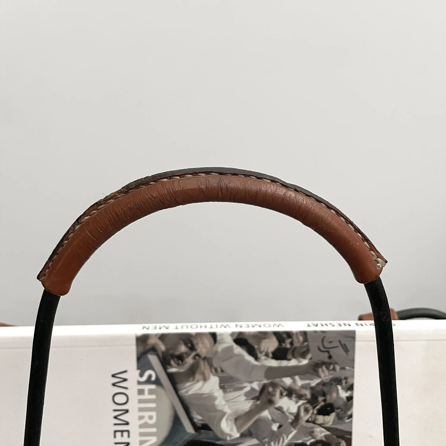 Jacques Adnet Iron & Leather Butterfly Magazine Rack 6 web.jpg