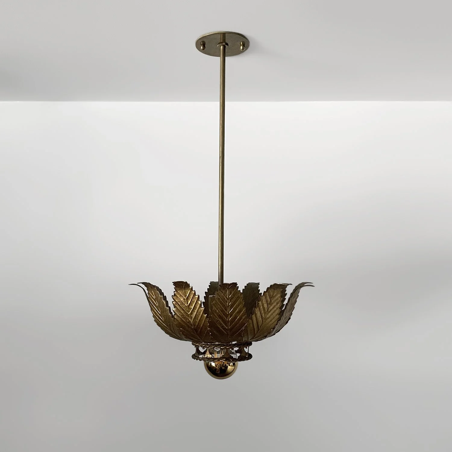 French Art Deco Floral Leaf Ceiling Light 1 web.jpg