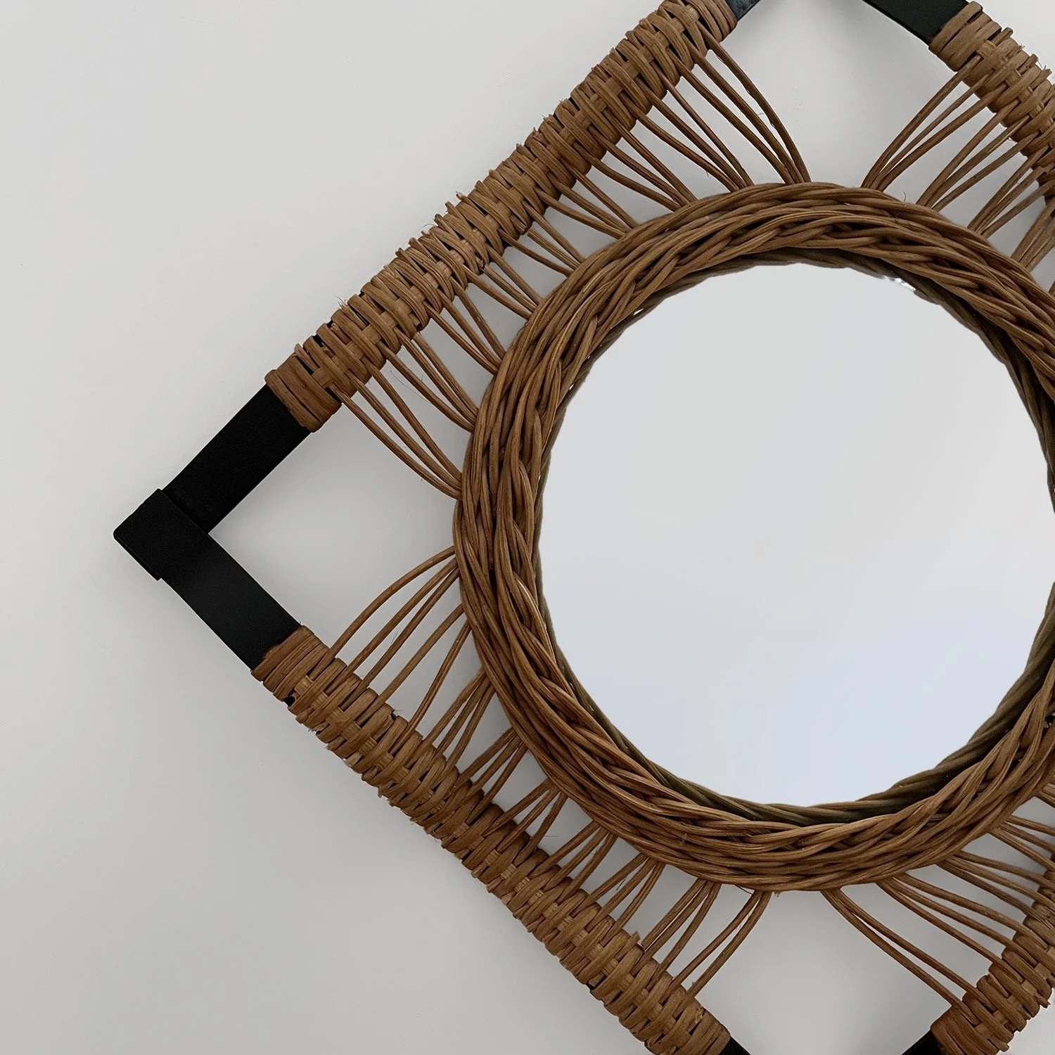 French Rattan and Iron Convex Mirror 11 web.jpg