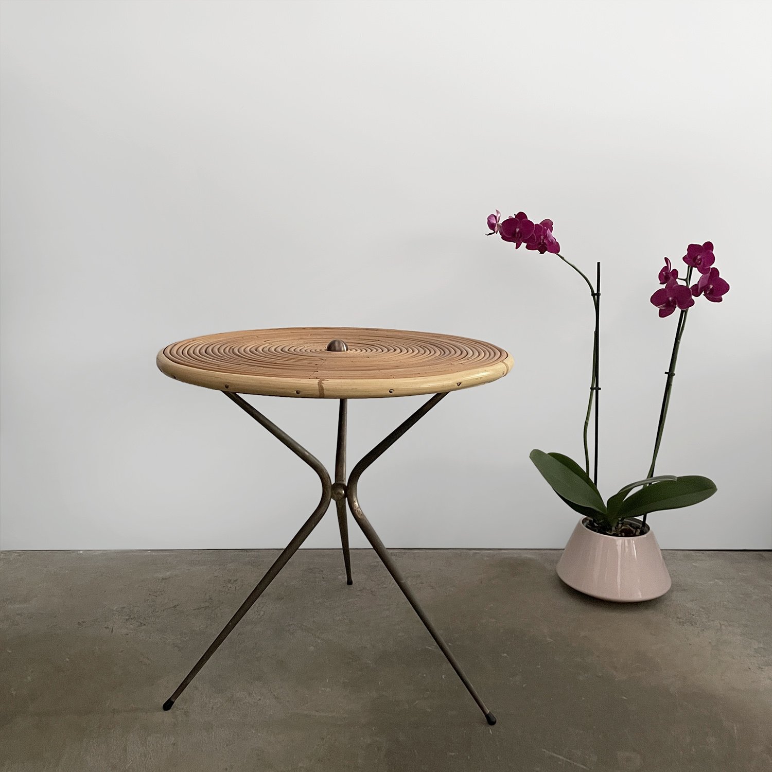 Italian Coiled Rattan Tripod Table 2 web.jpg