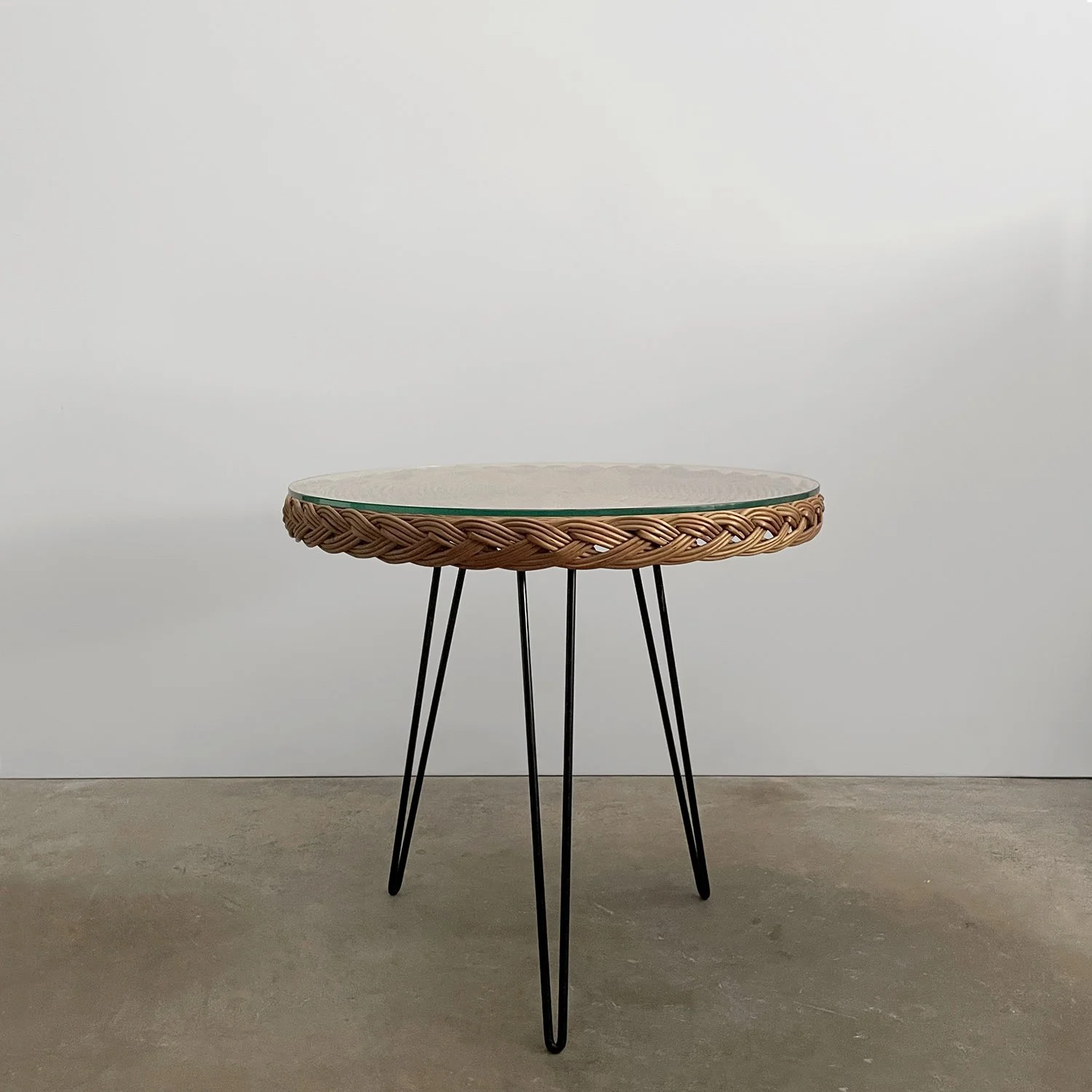 French Wicker & Iron Tripod Table 1 web.jpg