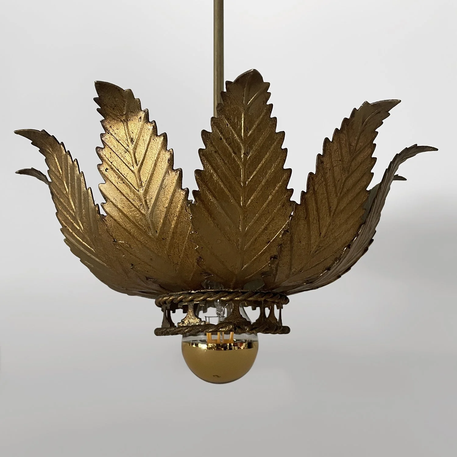 French Art Deco Floral Leaf Ceiling Light 2 web.jpg