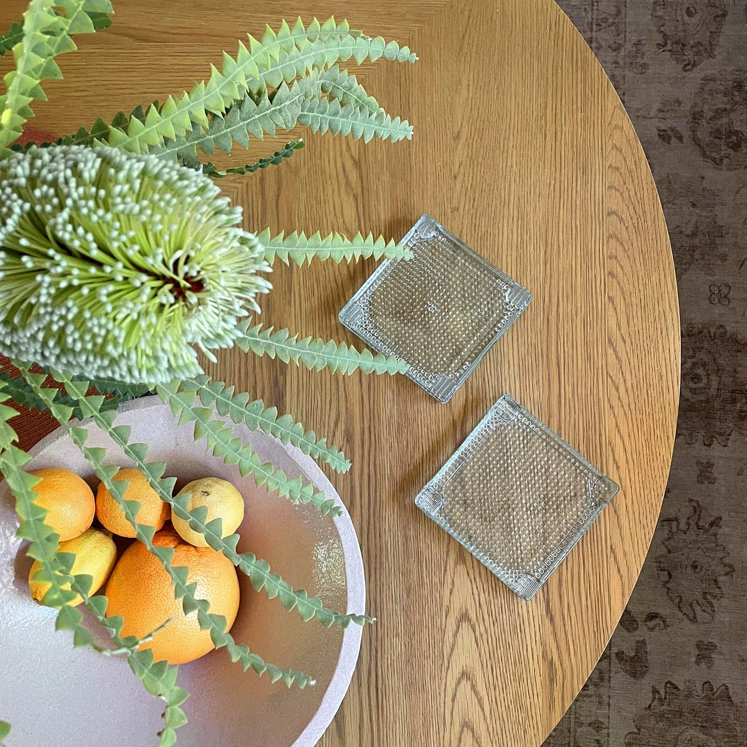 French Glass Ashtray Catchall - 2 available