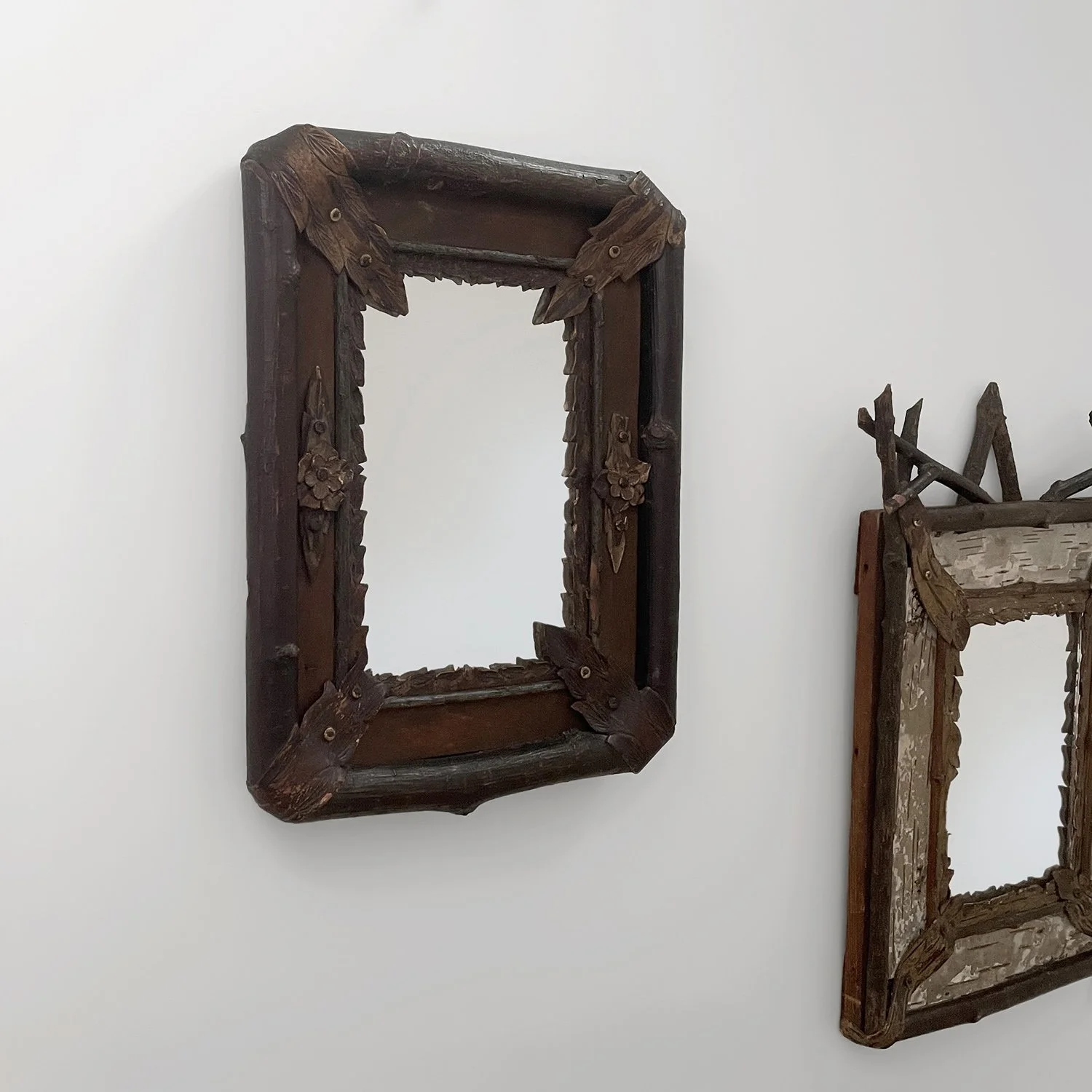 Pair of Rustic French Wall Mirrors 2 web.jpg