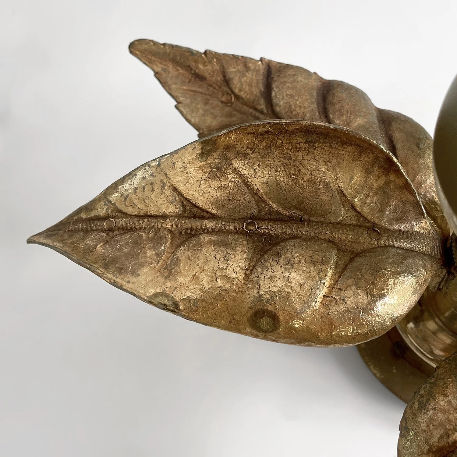 Pair of Belgian Floral Leaf Wall Lights 10 web.jpg